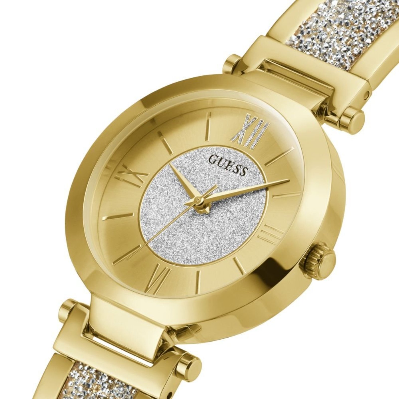 Vista 3 Relógio Feminino Guess Números Romanos dourado Guess dourado
