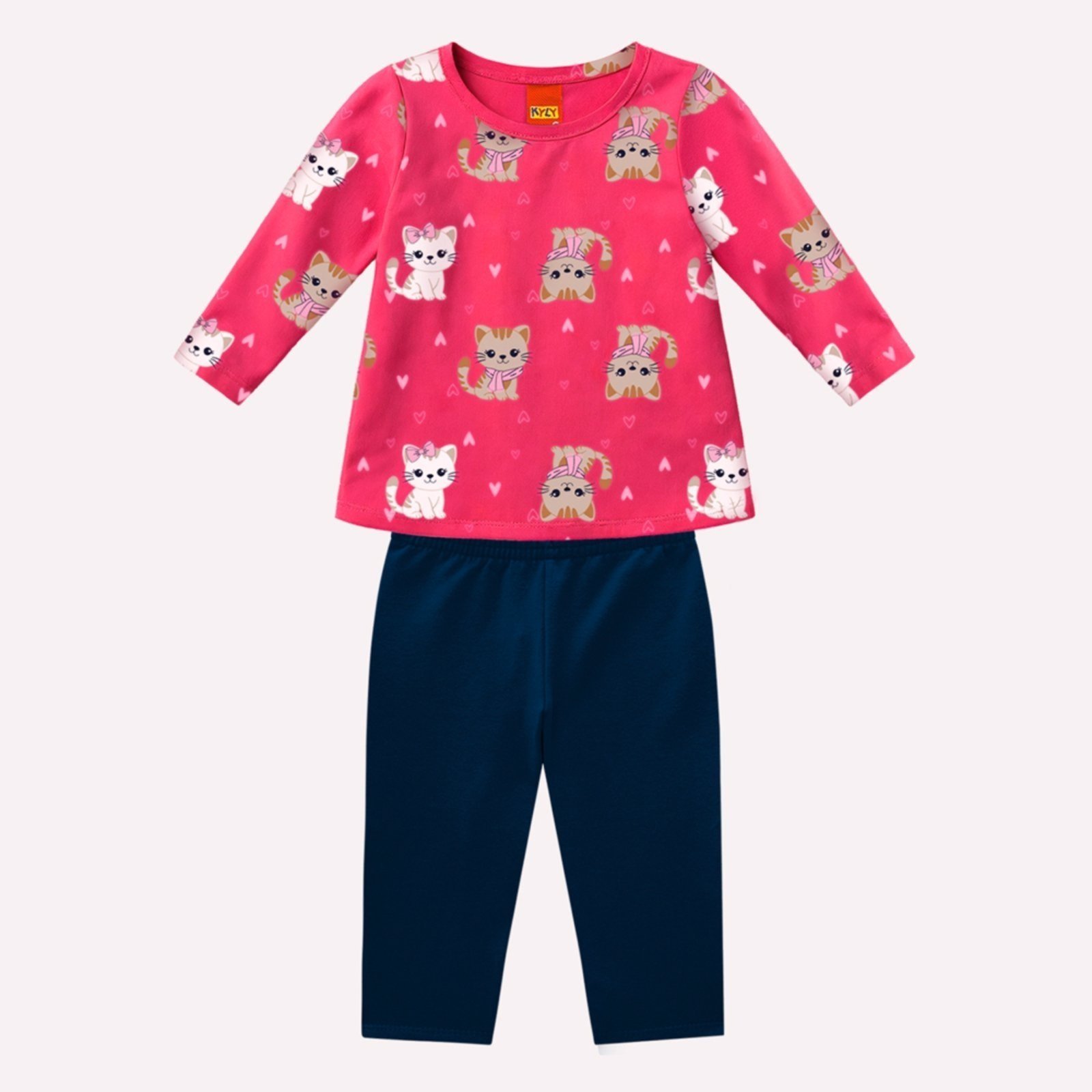 Infantil - Conjunto Menina Gatos Kyly