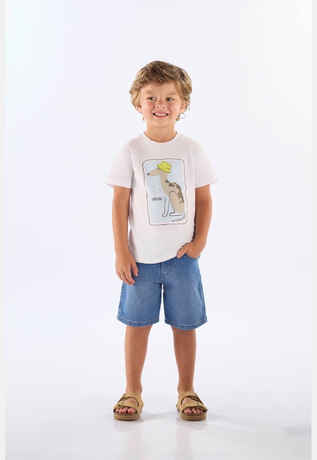Infantil - Camiseta Good Vibes Algodão Up Baby Branco