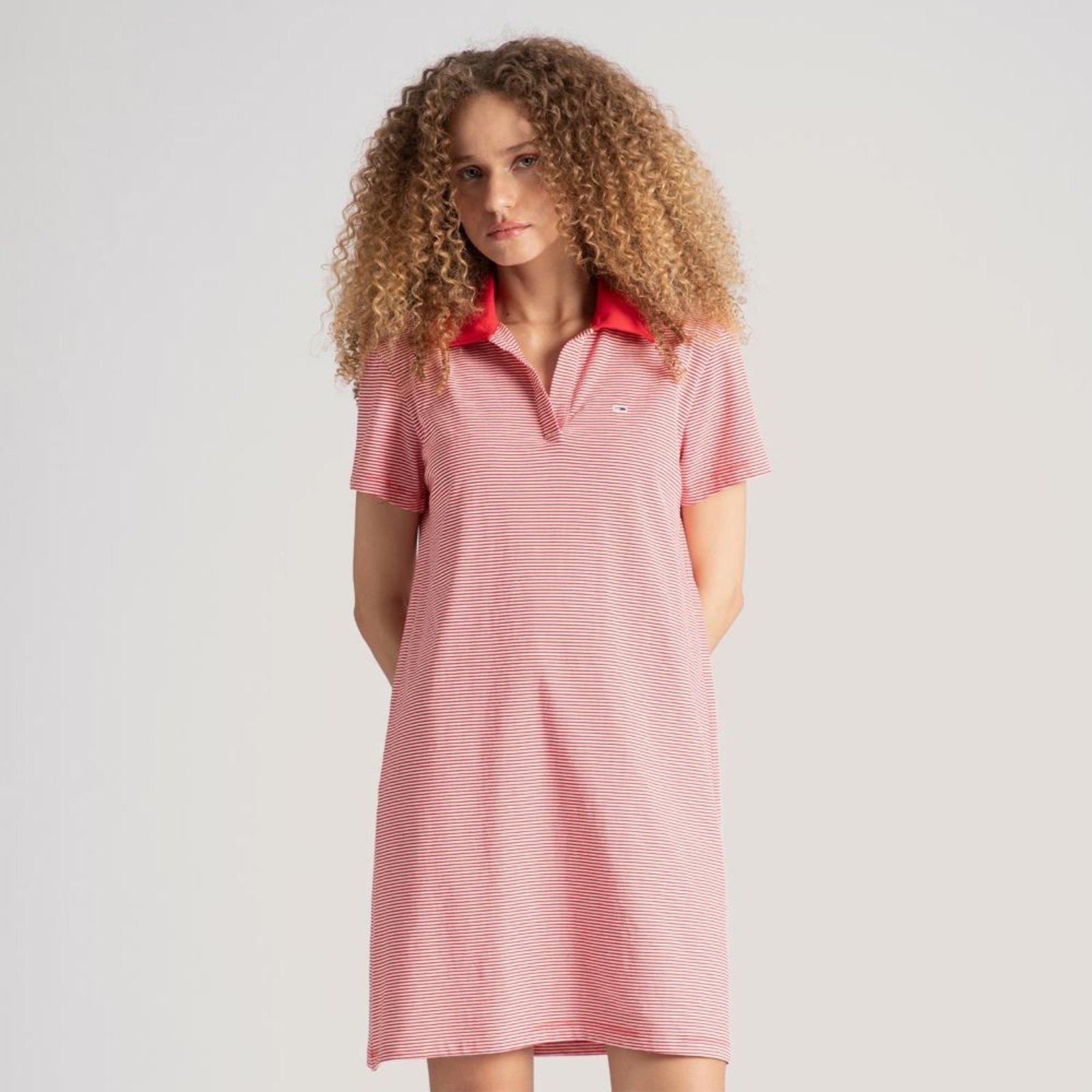 Vestido Polo Listrado Tommy Jeans