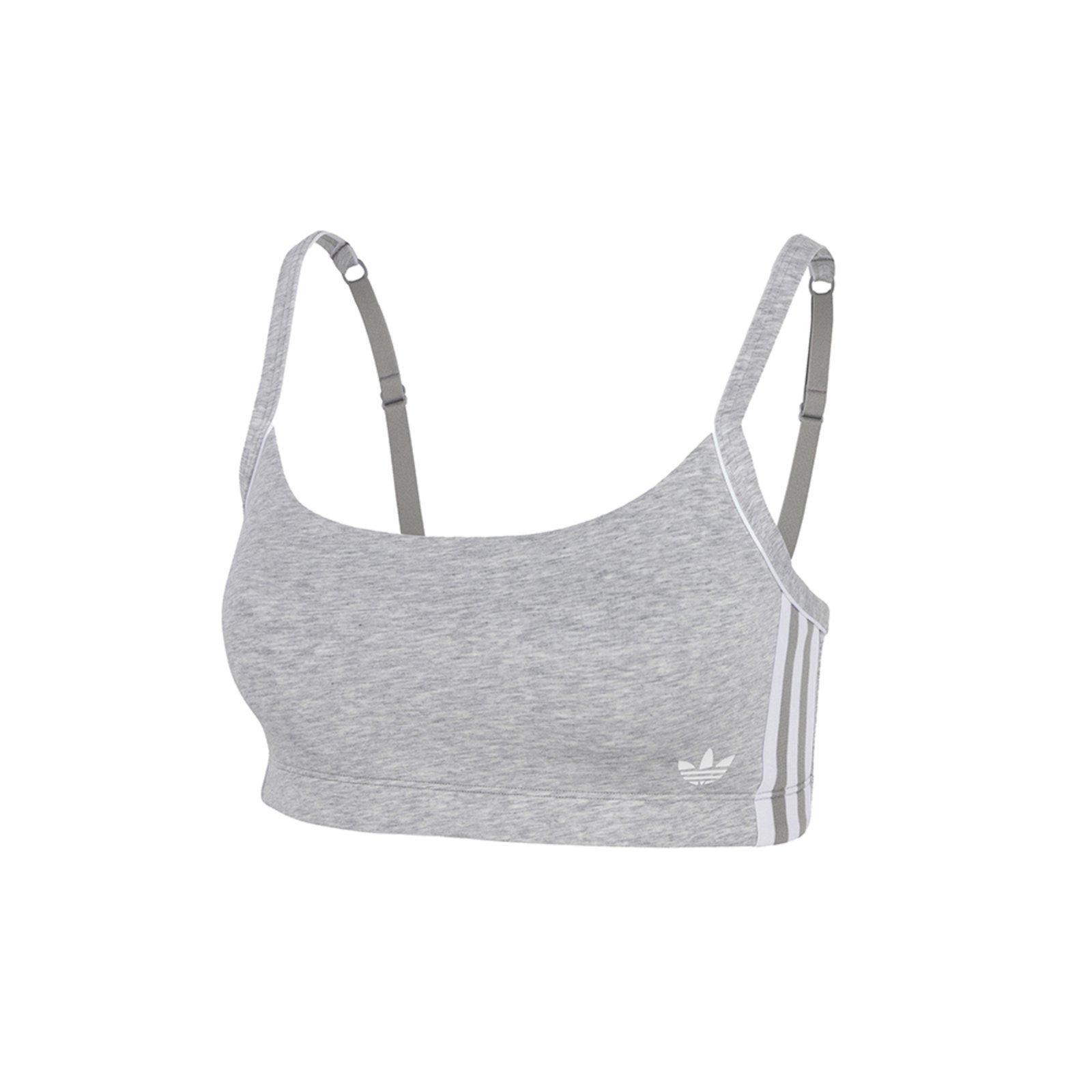 Top Decote Cavado adidas Underwear Cinza