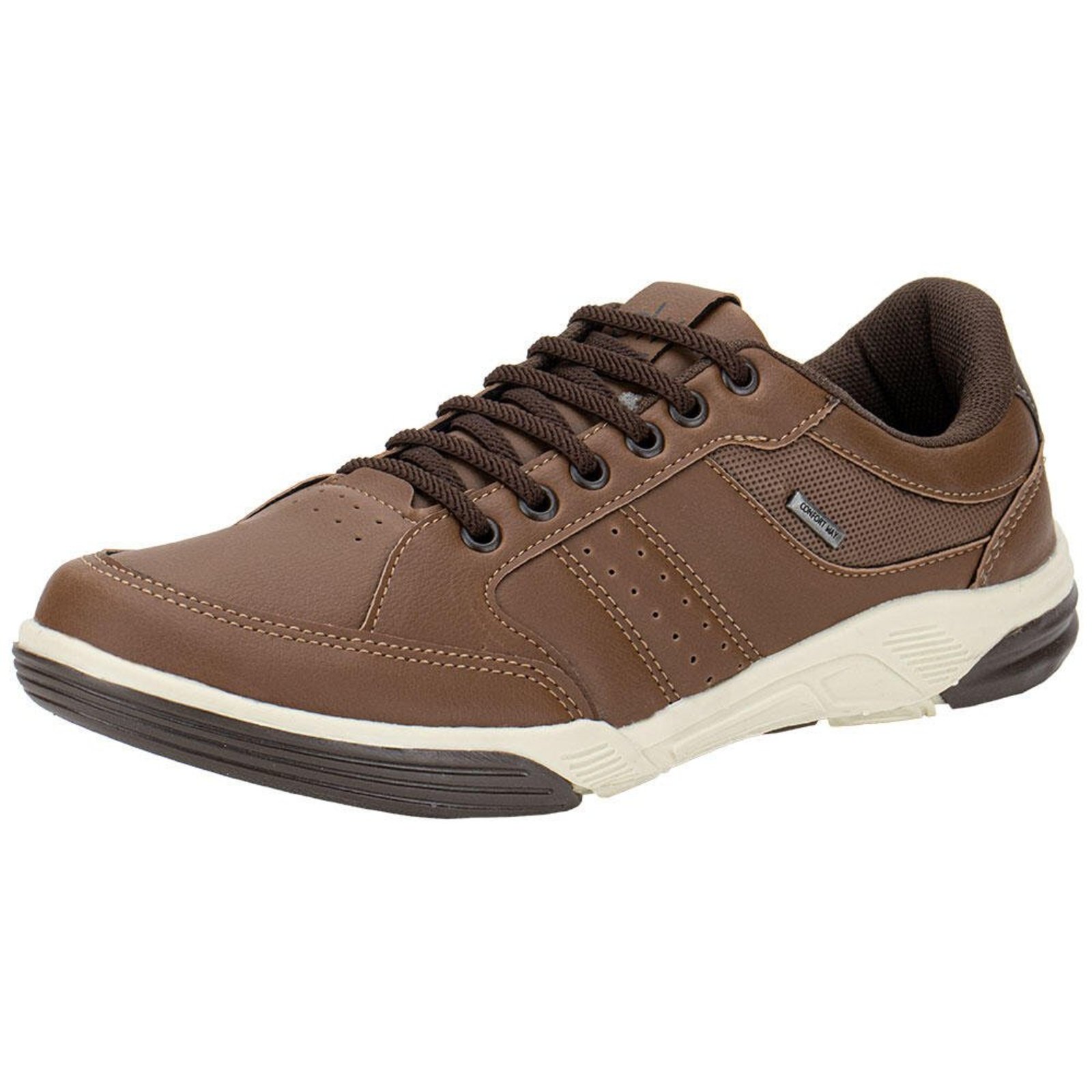 Sapatênis Masculino Confort Way 602603 9932603 Caramelo