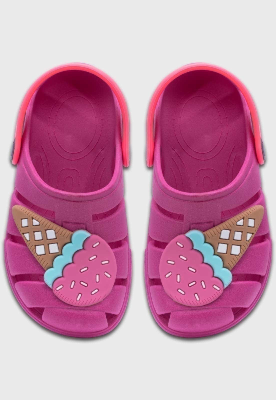 Infantil – Sandalia Babuche Pópidi Menina Sorvete Pink