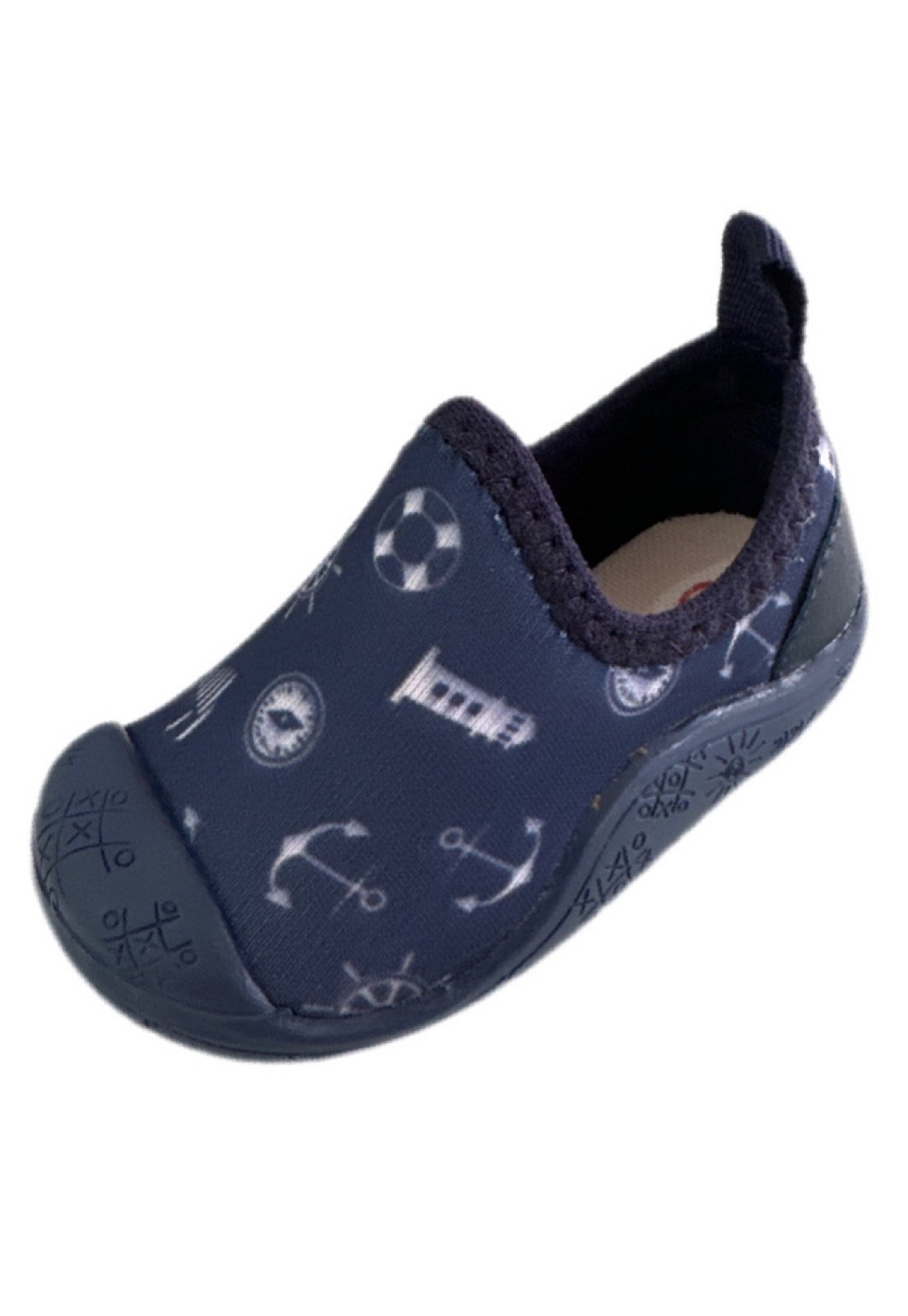 Vista 2 Infantil - Tenis meia calce facil Solzim para meninos com Ancora SOLZIM CALÇADOS azul SOLZIM CALÇADOS azul