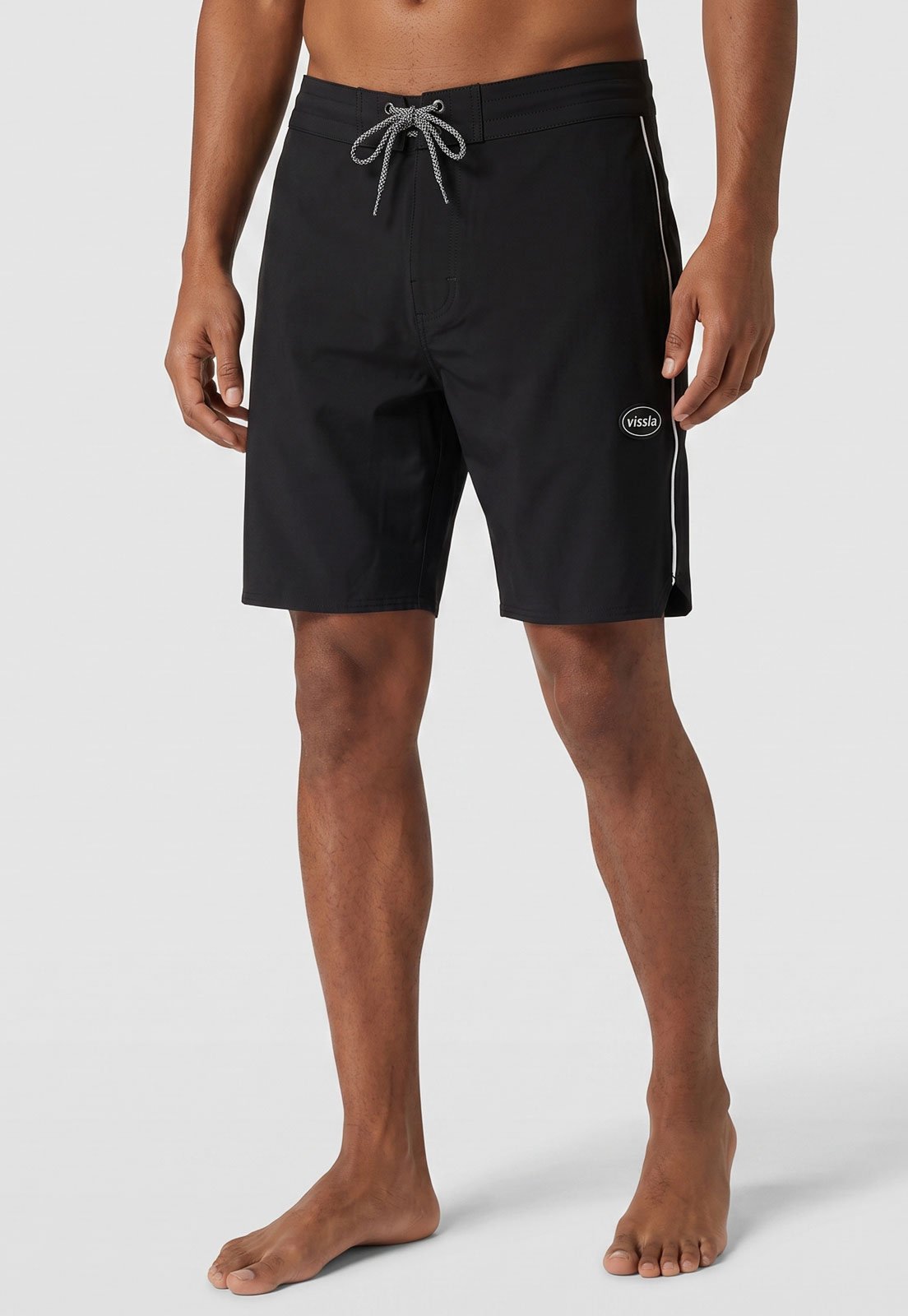 Bermuda Masculina Vissla Solid Sets IMP Preta