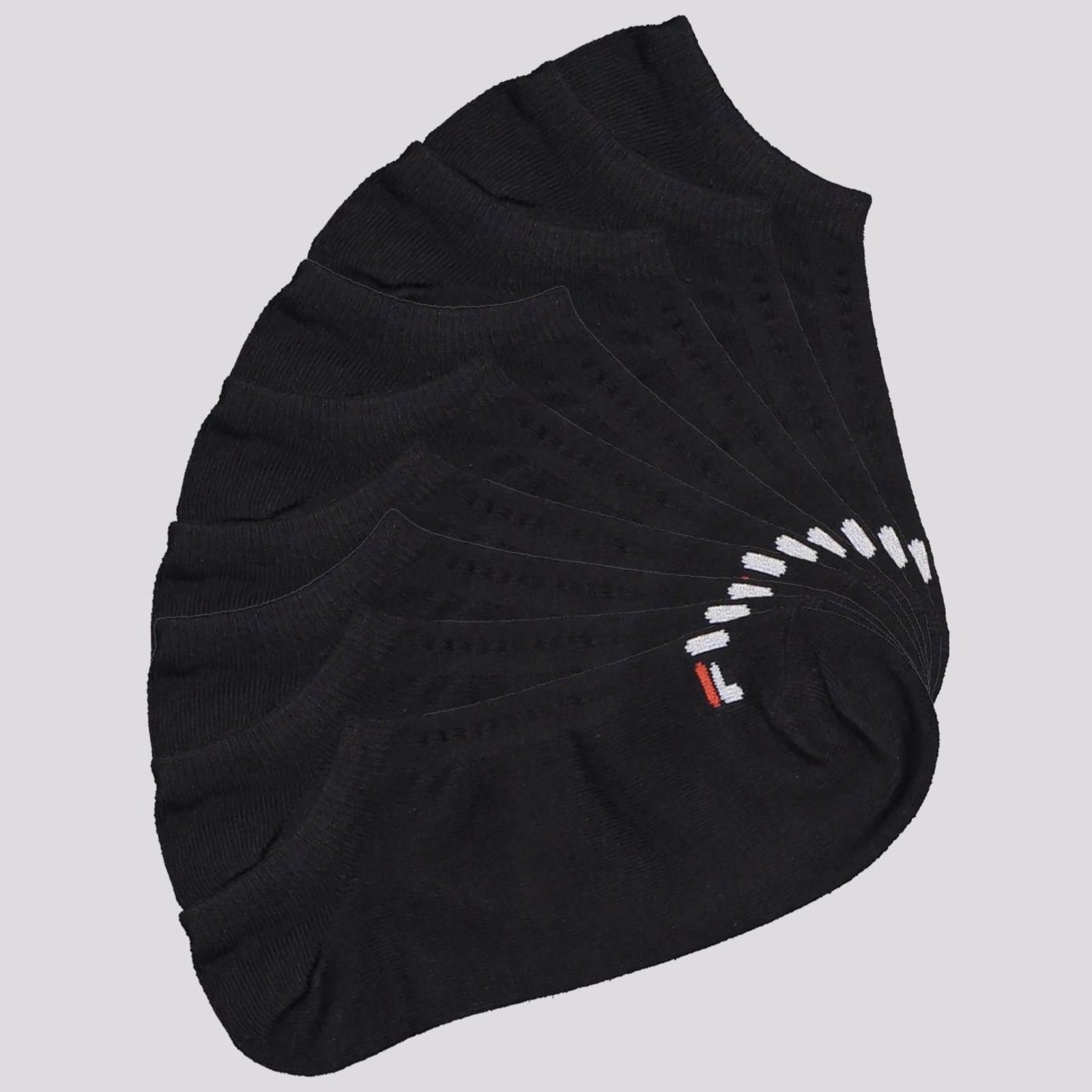 Kit Meia 9 Pares Fila Cano Curto Lisa Preto