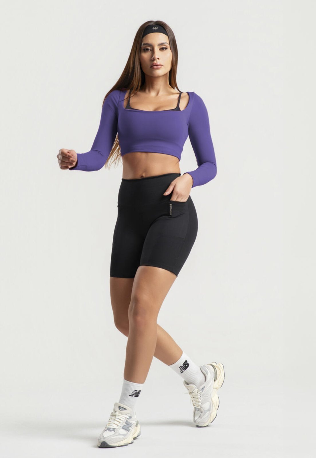 Cropped Manga Longa Decote Quadrado Roxo Wemood Tp016-011 Roxo