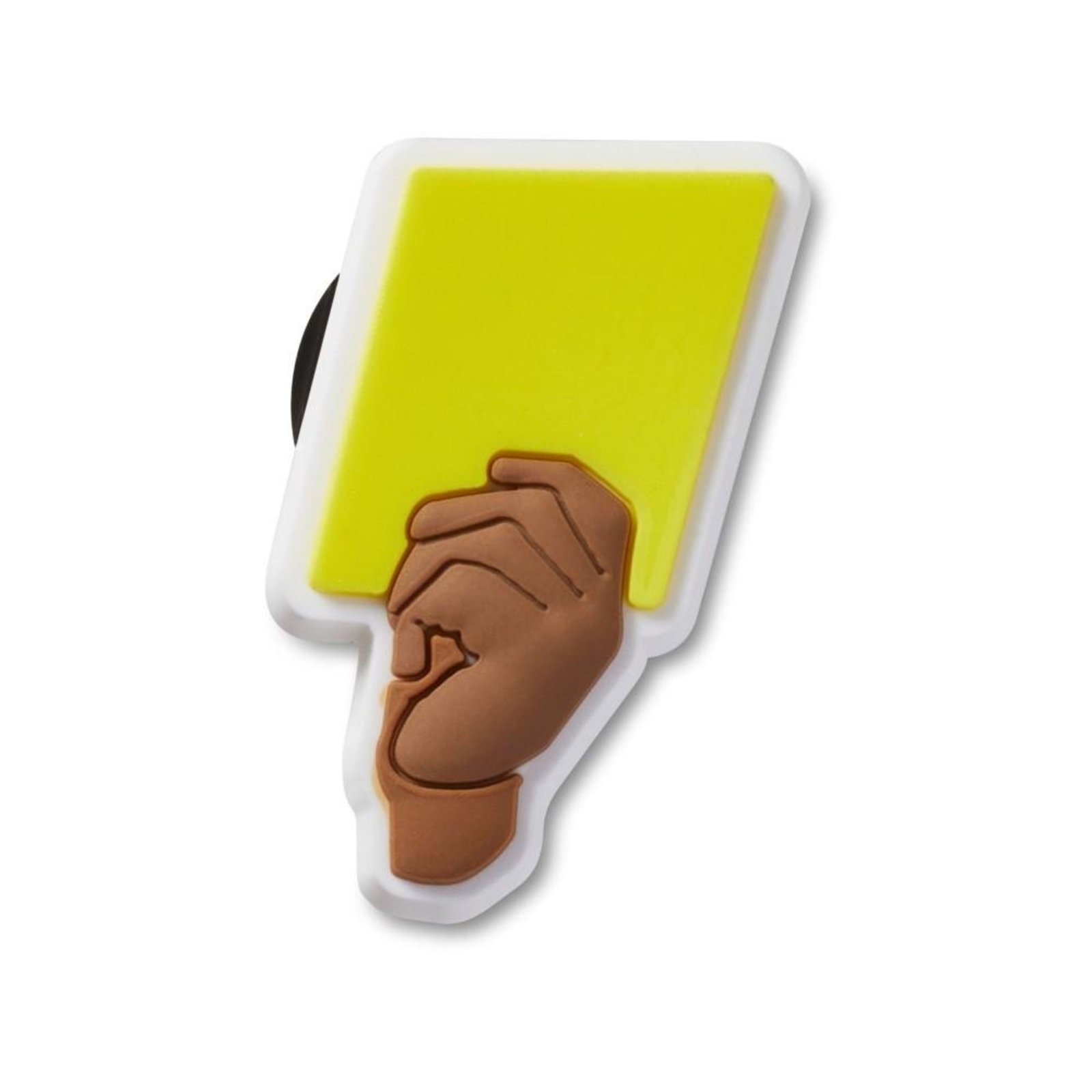 Infantil - Jibbitz™ Cartão Amarelo de Futebol Único Branco