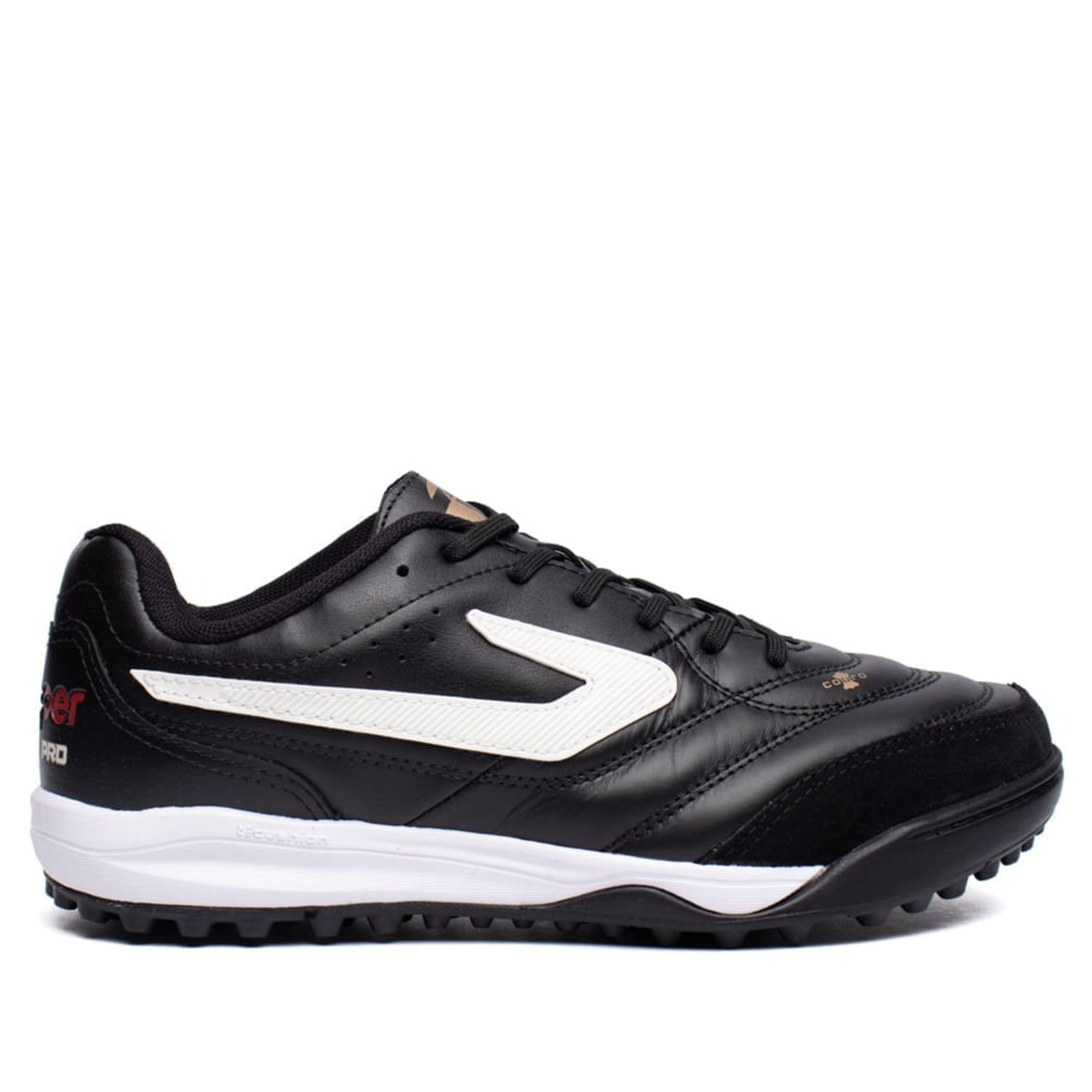 Chuteira Society Topper Maestro Pro Vi Preto/Branco