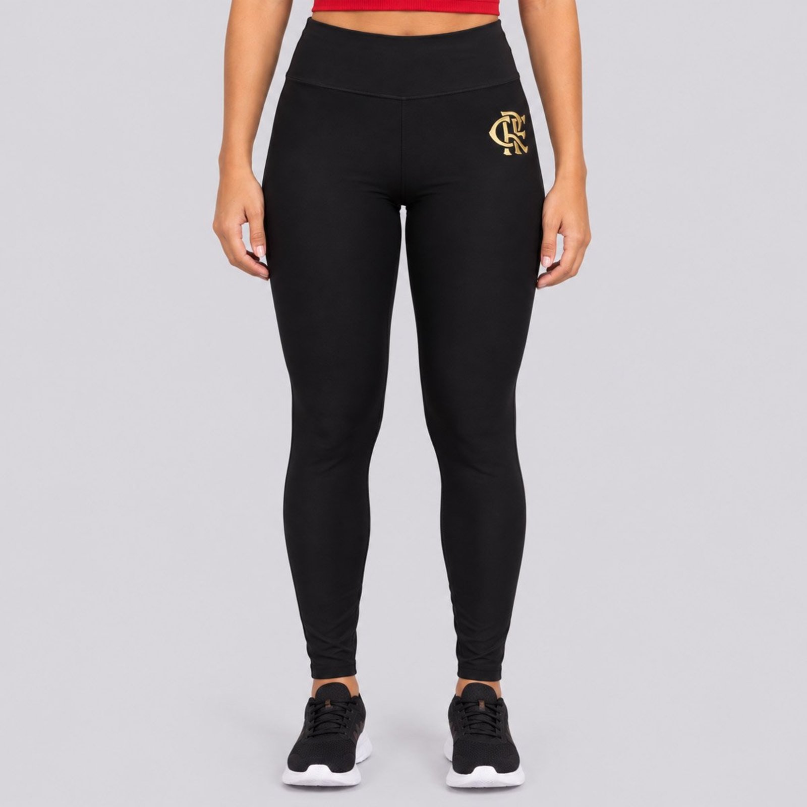 Calça Legging Flamengo Raça Feminina Preta