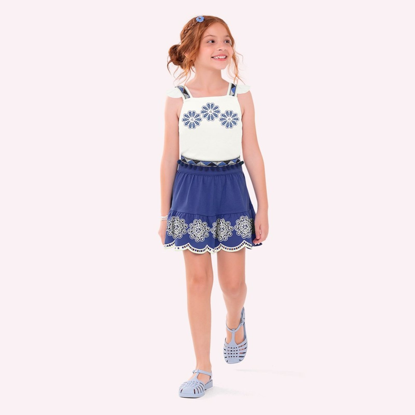 Infantil - Conjunto Menina Flores Nanai