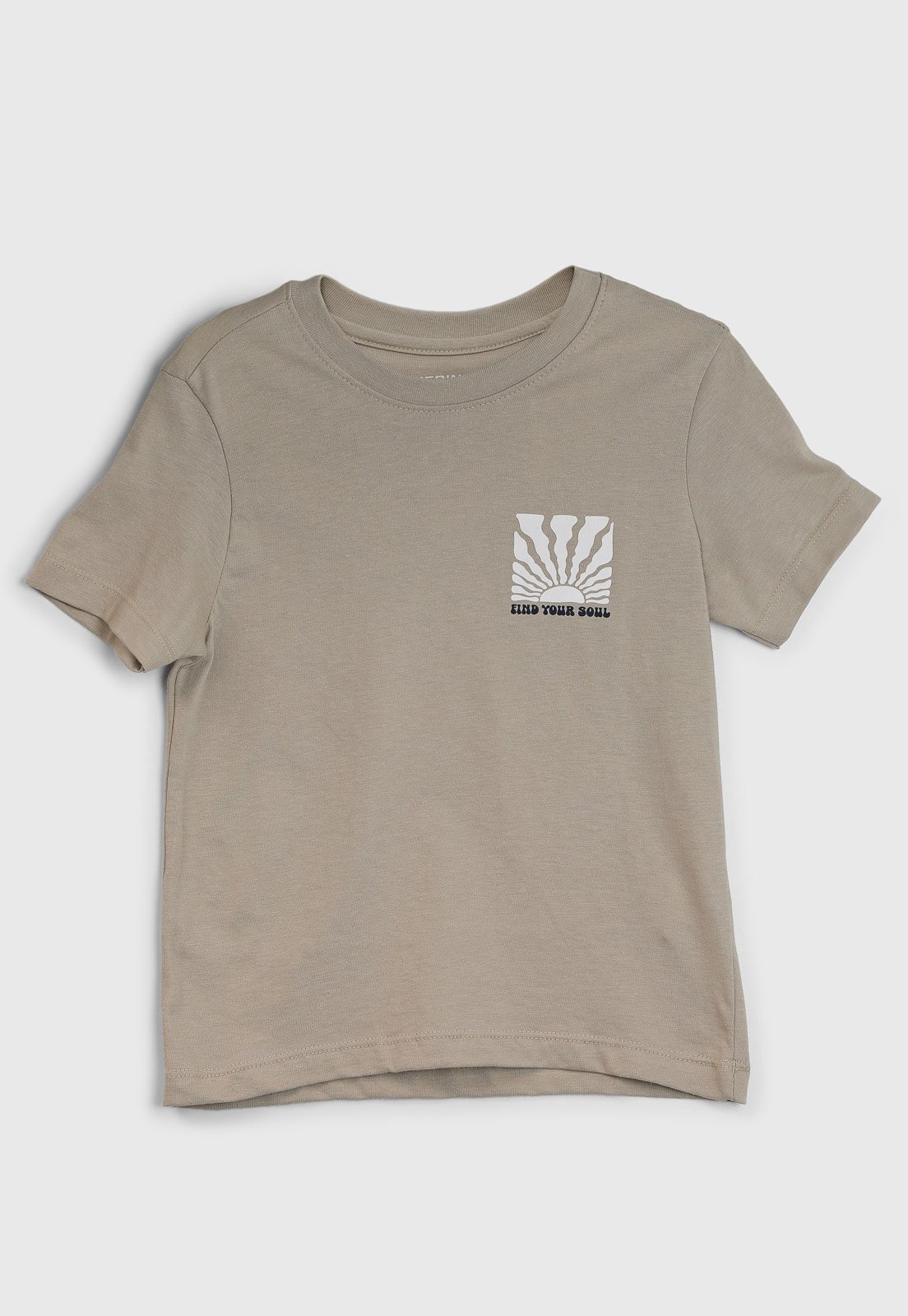Vista 2 Infantil - Camiseta Hering Estampa Find Your Soul Hering Kids bege Hering Kids bege