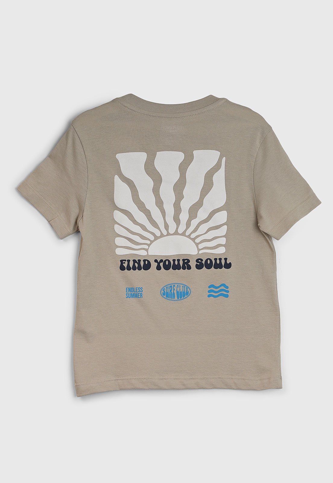 Vista 3 Infantil - Camiseta Hering Estampa Find Your Soul Hering Kids bege Hering Kids bege