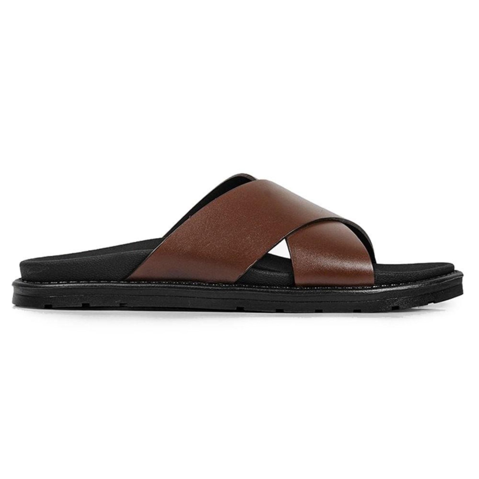 Chinelo Ferracini Arpoador Masculino Couro Marrom