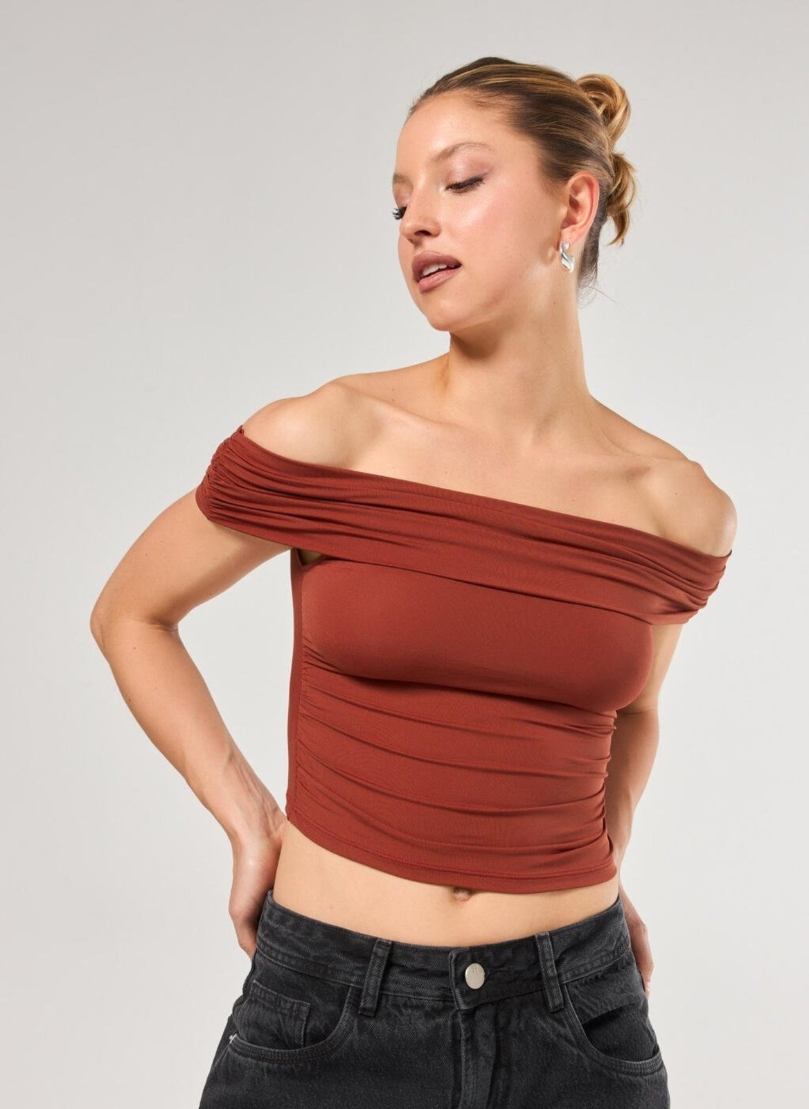 Cropped Poliamida Ombro A Ombro