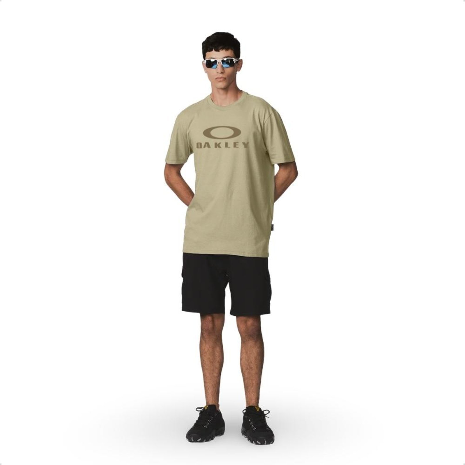 Camiseta Oakley Masculina O-Bark Ss Tee Casual Bege