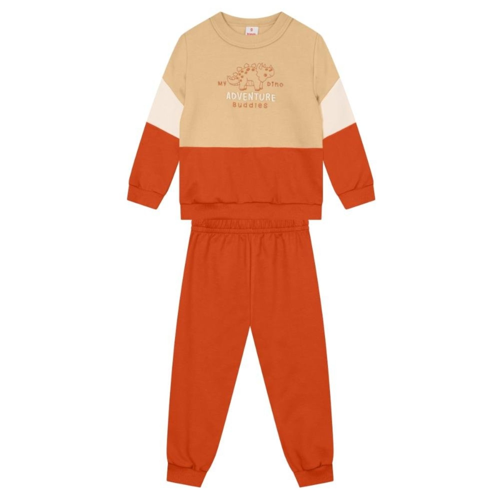 Infantil - Conjunto menino em moletinho de dinossauro Brandili