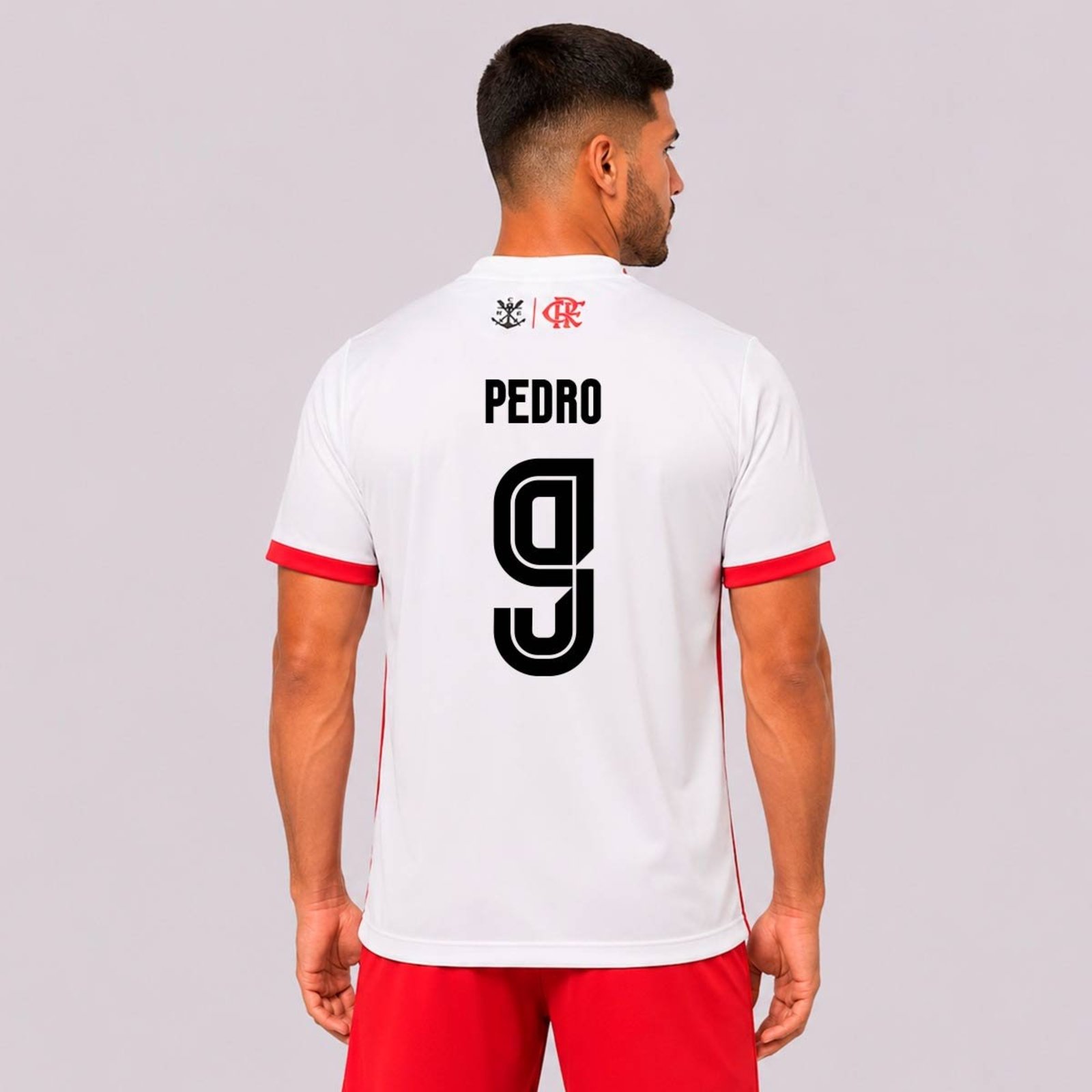 Camisa Flamengo Acorde Branca 9 Pedro