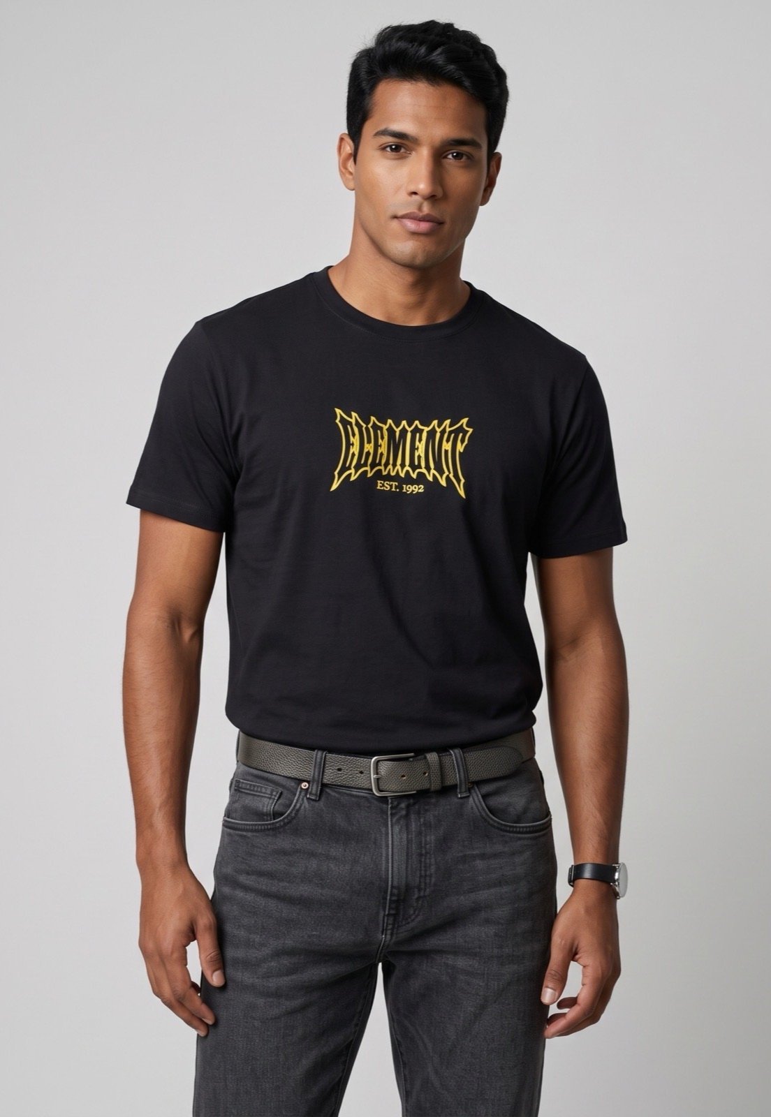 Camiseta Masculina Element Wheeling Preta