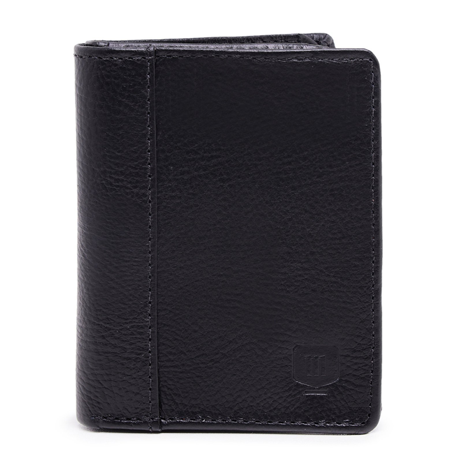 Vista 2 Carteira Masculina Couro Malbork Dinheiro Cartão CA-170P preto Malbork preto