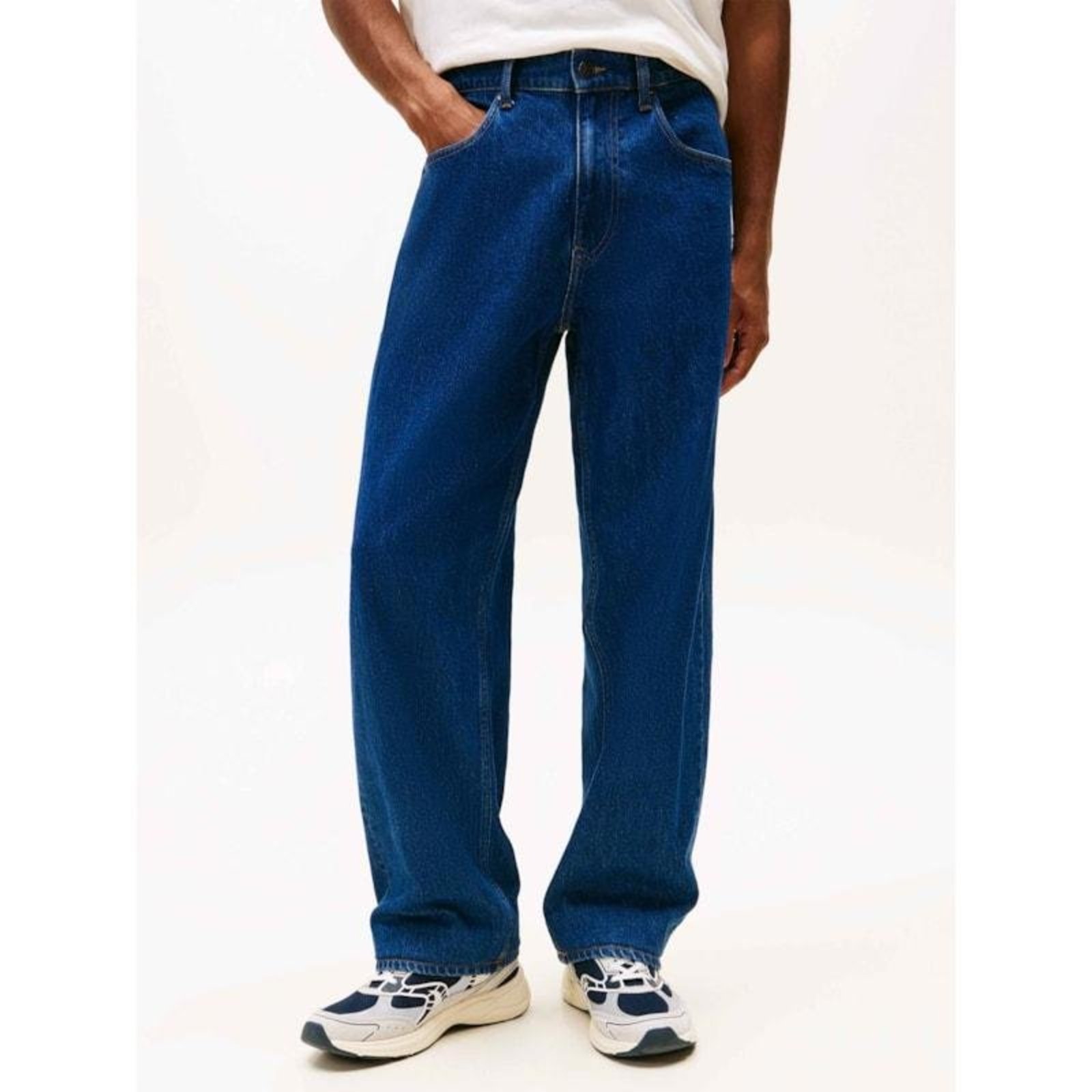 Calça Jeans Jaimie Relaxada com Perna Reta Azul