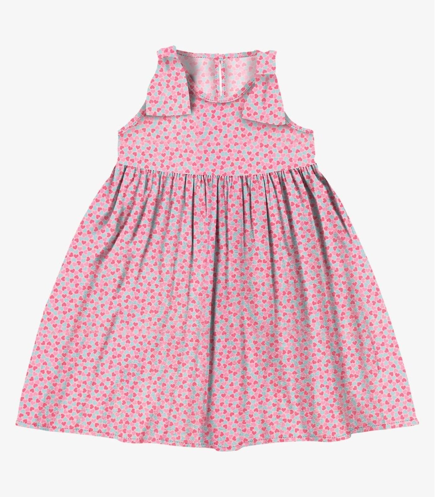Infantil – Vestido em Popeline Rovi Rosa