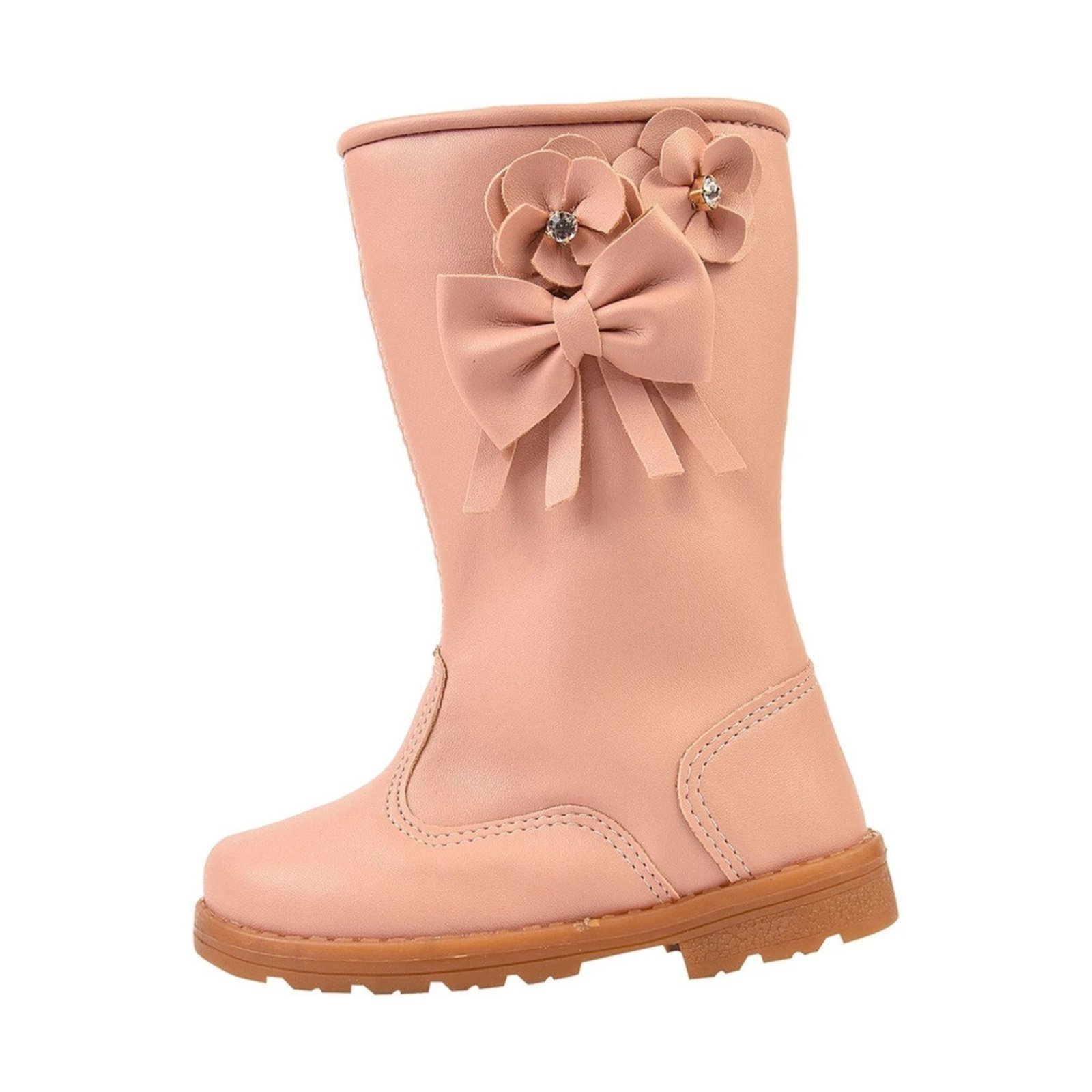 Infantil – Bota Cano Alto Lulopé Feminina Flores Baby Menina