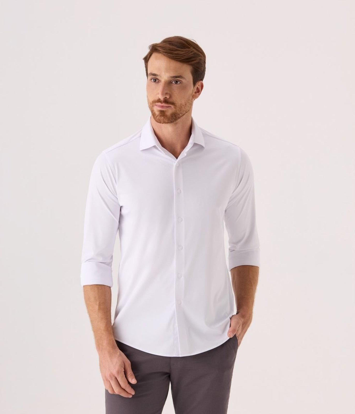 Camisa Business Makenji Masculina Branca