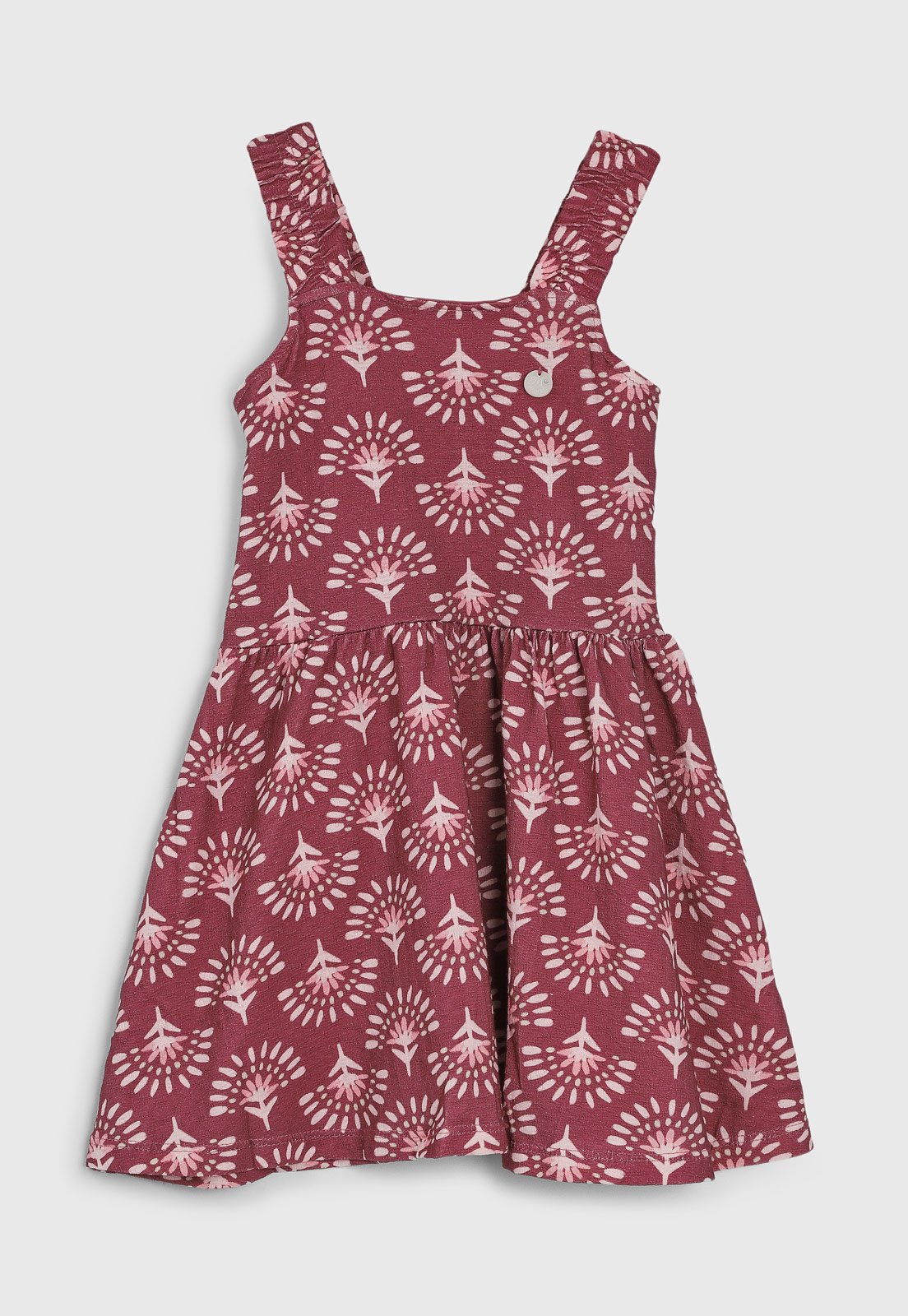 Infantil - Vestido Brandili Mundi Estampado Vinho