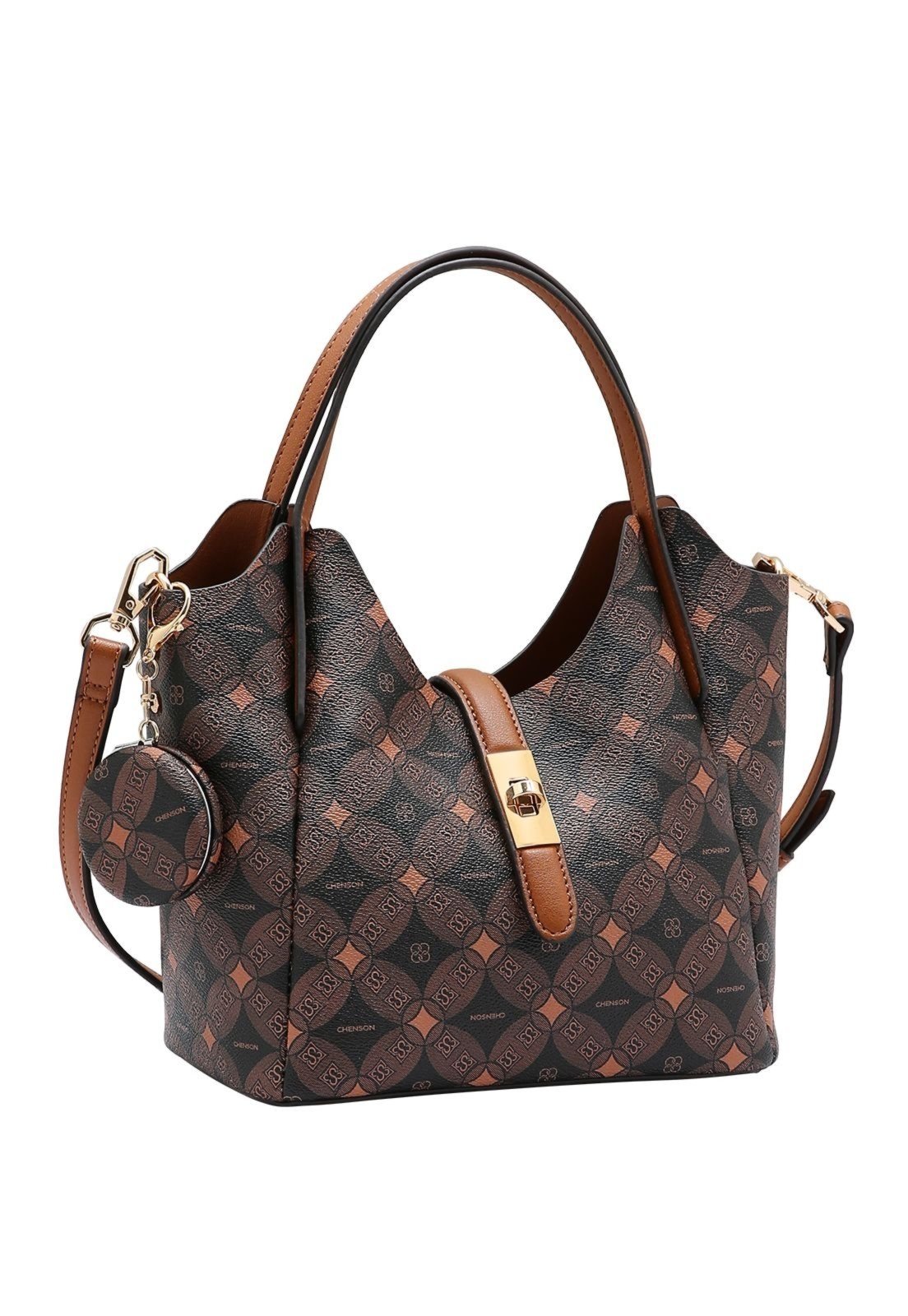 Bolsa Feminina Chenson Monograma Contemporâneo 3485380 Café