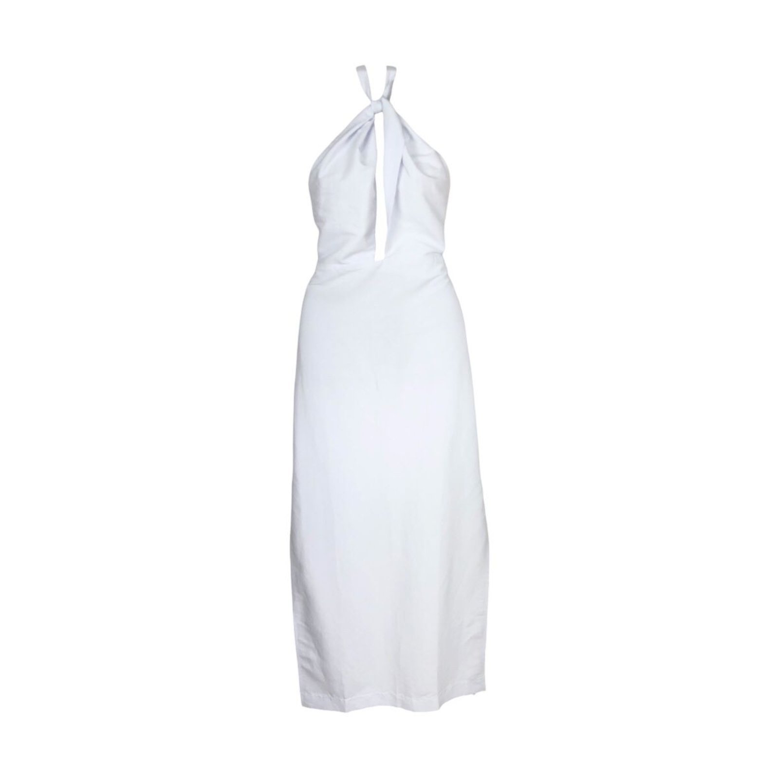 Vista 2 Vestido Linho Longo Frente Única Colcci Colcci branco