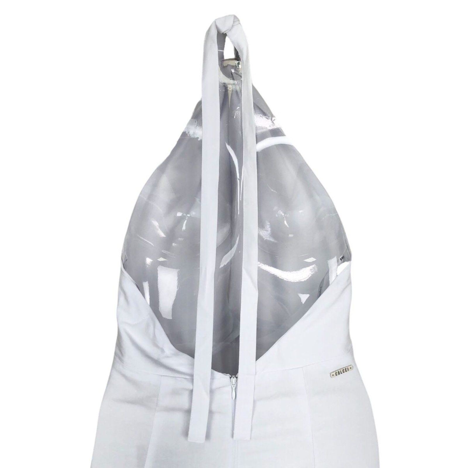 Vista 3 Vestido Linho Longo Frente Única Colcci Colcci branco