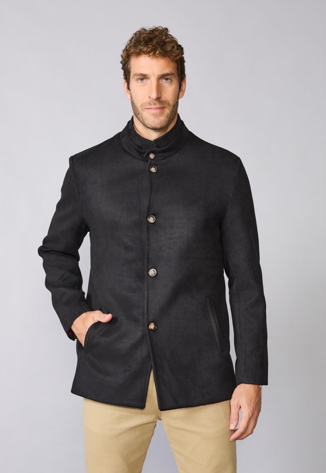 Casaco Mathis Suede Preto