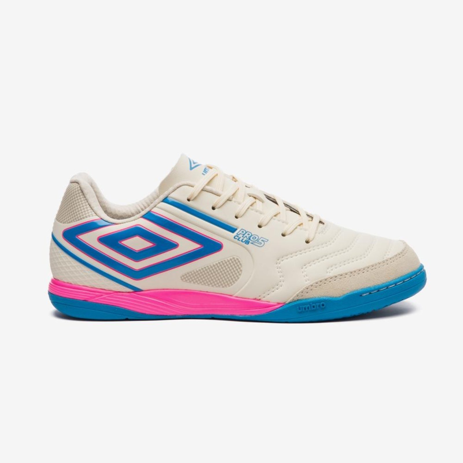 Chuteira Futsal Umbro Pro 5 Bump Club Incolor
