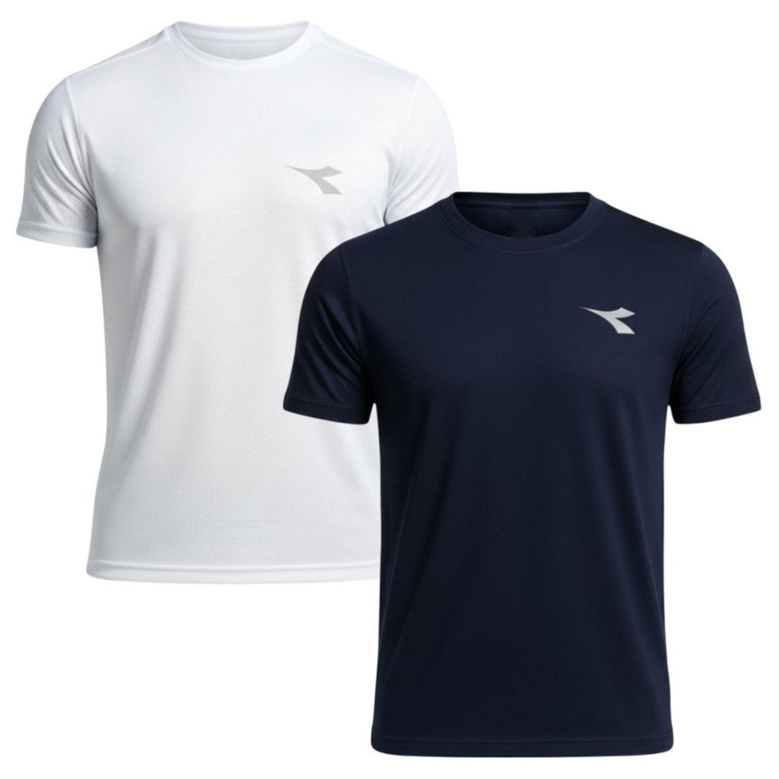 Kit 2 Camisetas Diadora Small Logo Masculina - Branco - diadora