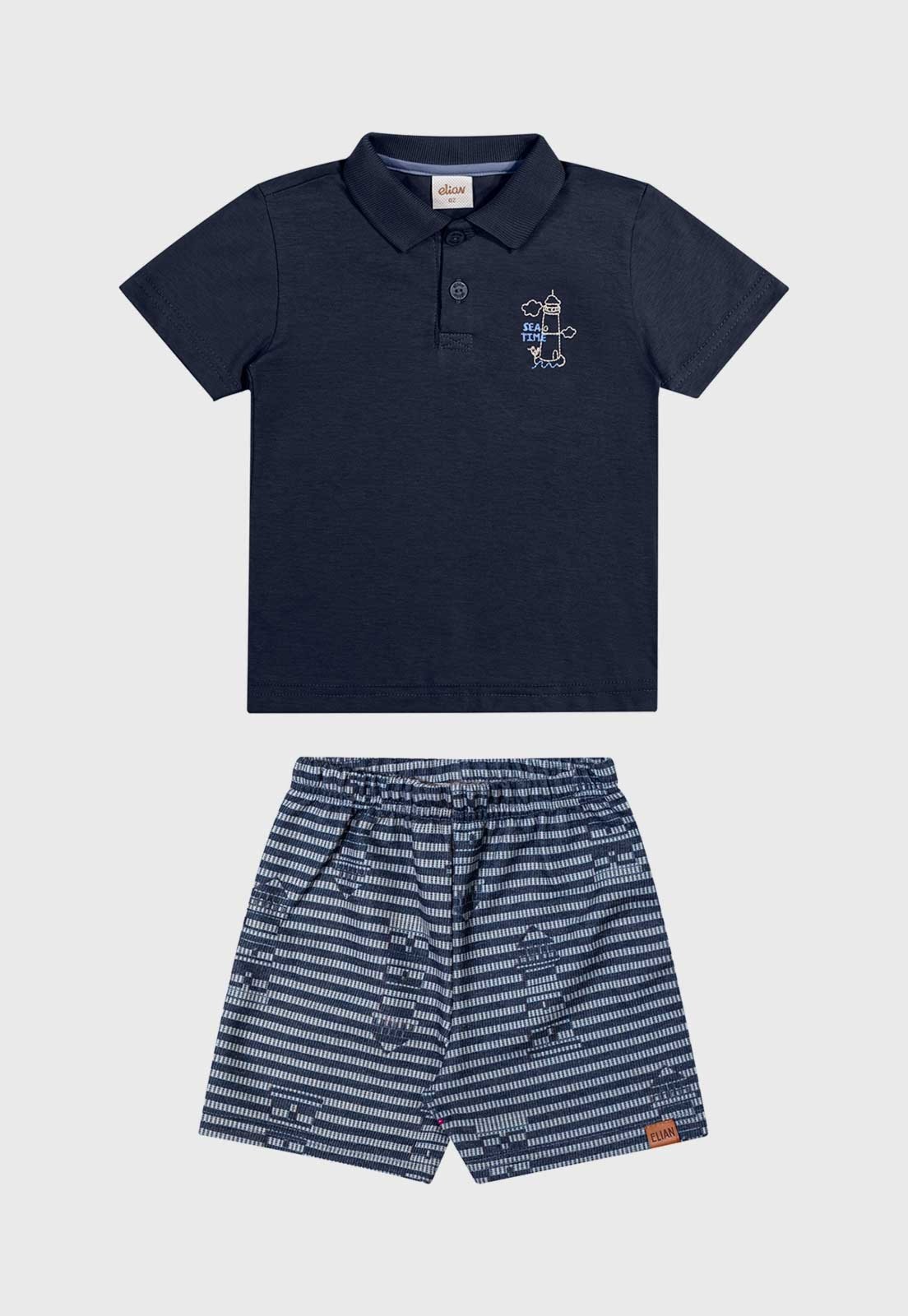 Infantil - Conjunto Curto Elian Camiseta e Short