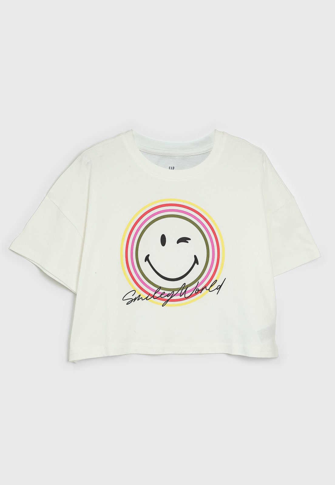 Infantil – Camiseta GAP Full Print Off-White