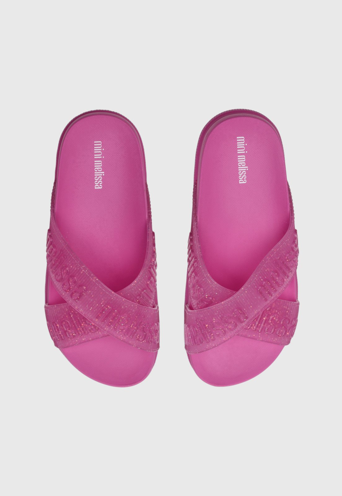 Vista 2 Infantil - Chinelo Mini Melissa Cozy Slide M Lover rosa Mini Melissa rosa