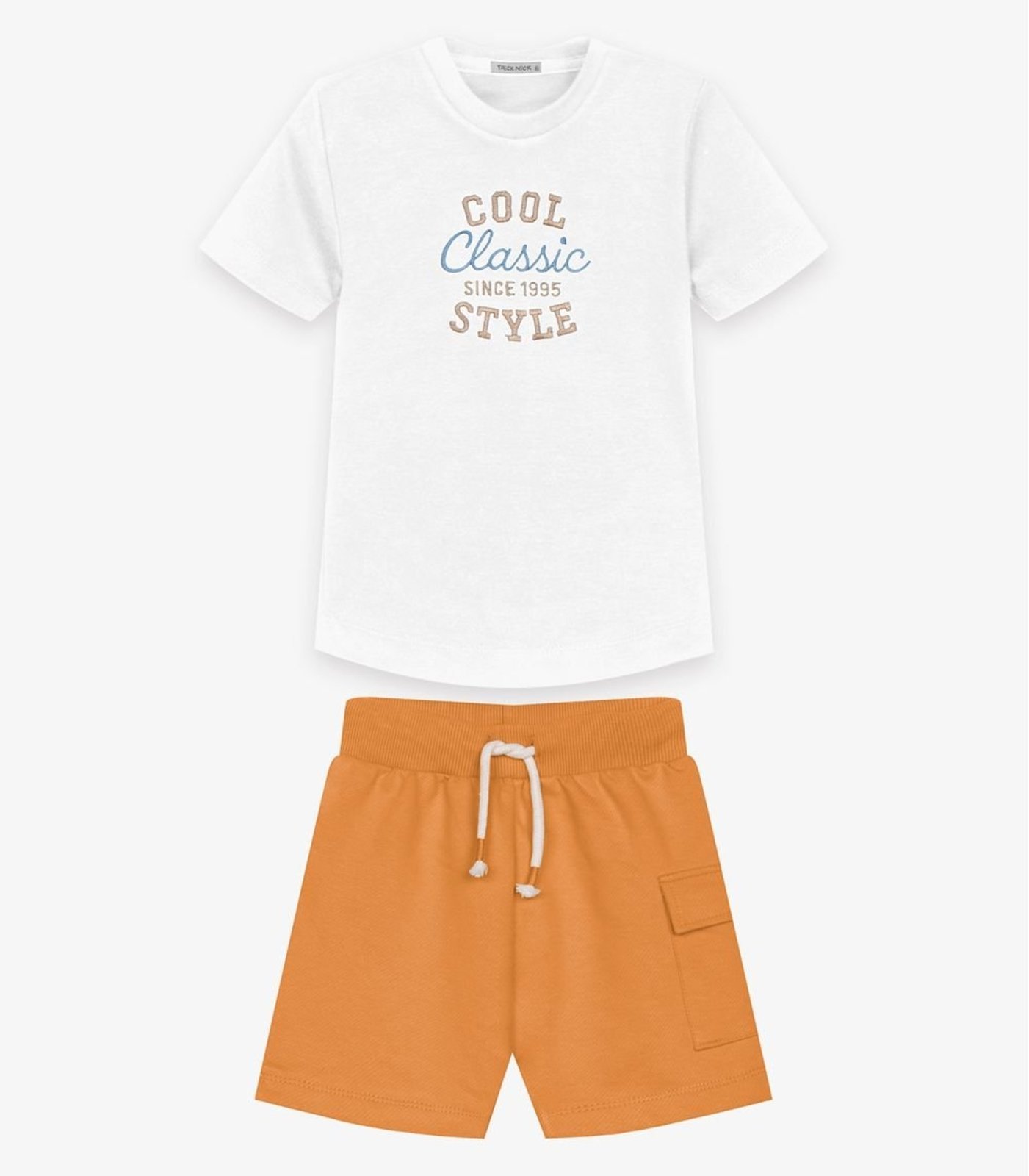Infantil - Conjunto Camiseta Com Bermuda Trick Nick Branco