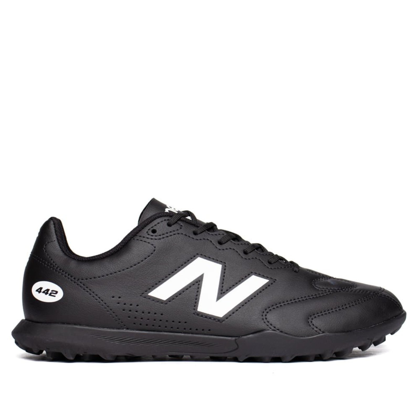 Chuteira Society Masculina New Balance 442TF Preto/Branco
