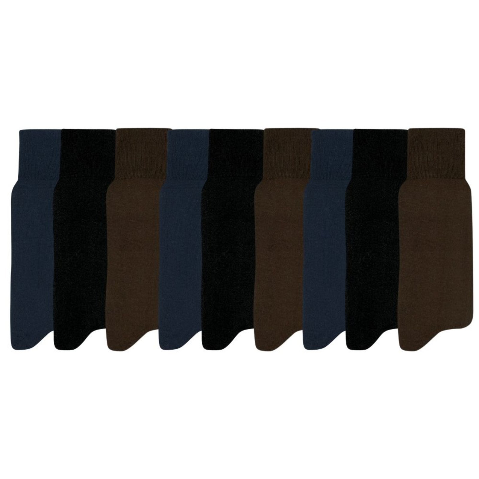 Kit 9 Pares De Meias Social Masculina Mash 100% Algodão