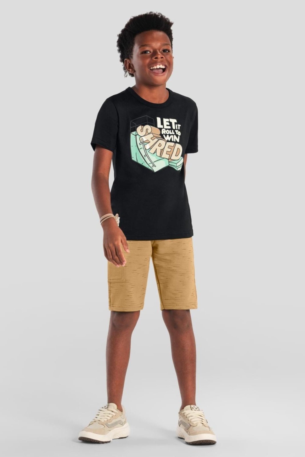 Infantil - Conjunto menino skate em gel Brandili