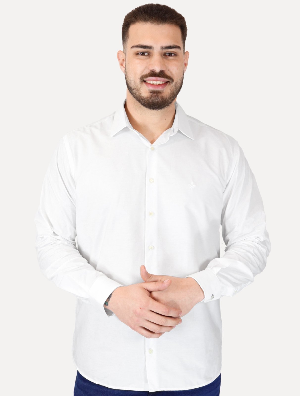 Camisa Dudalina Masculina Comfort Superfine Cotton Branca