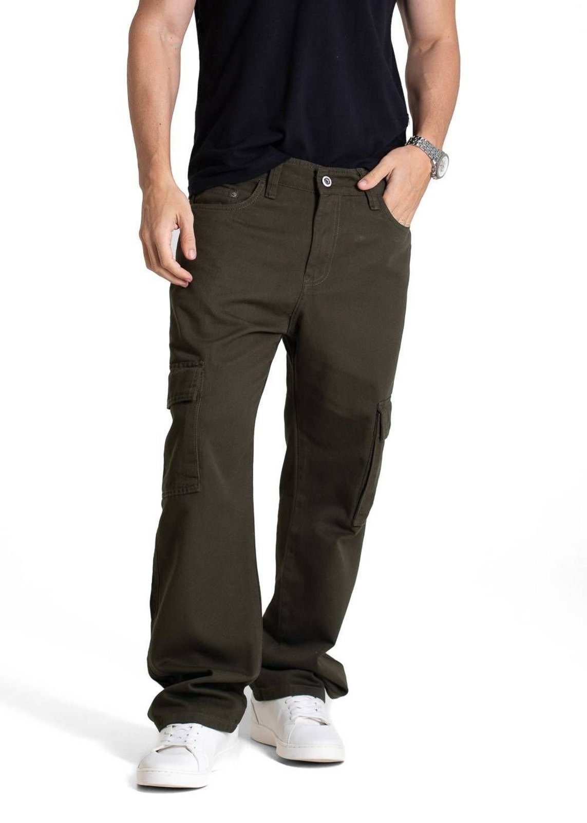 Calça Sarja Sawary Relaxed - 282848 - Verde - Sawary