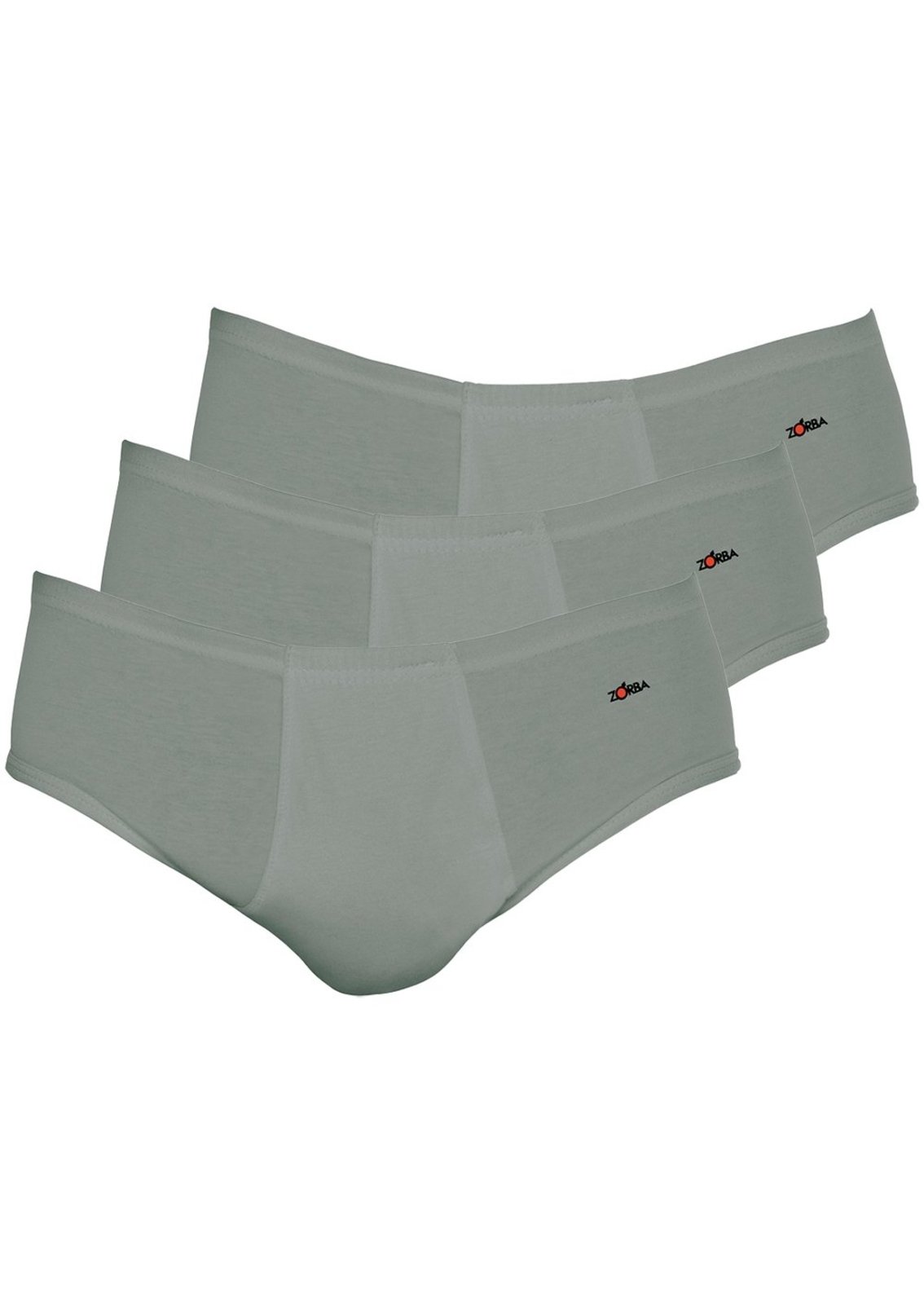 Kit com 3 Cuecas Slip Zorba com Abertura 172 Chumbo