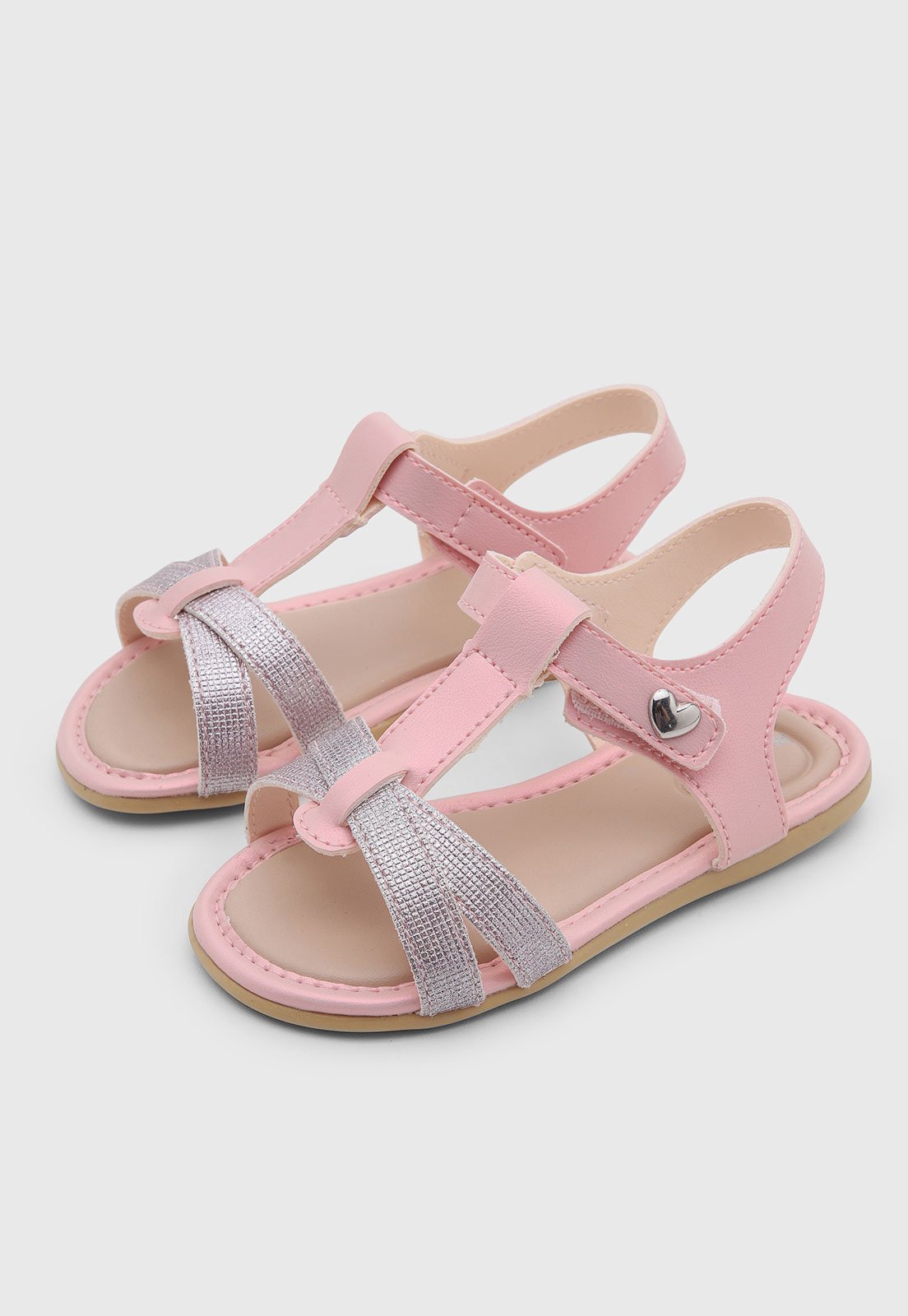 Infantil - Sandália Pimpolho Glam Rosa