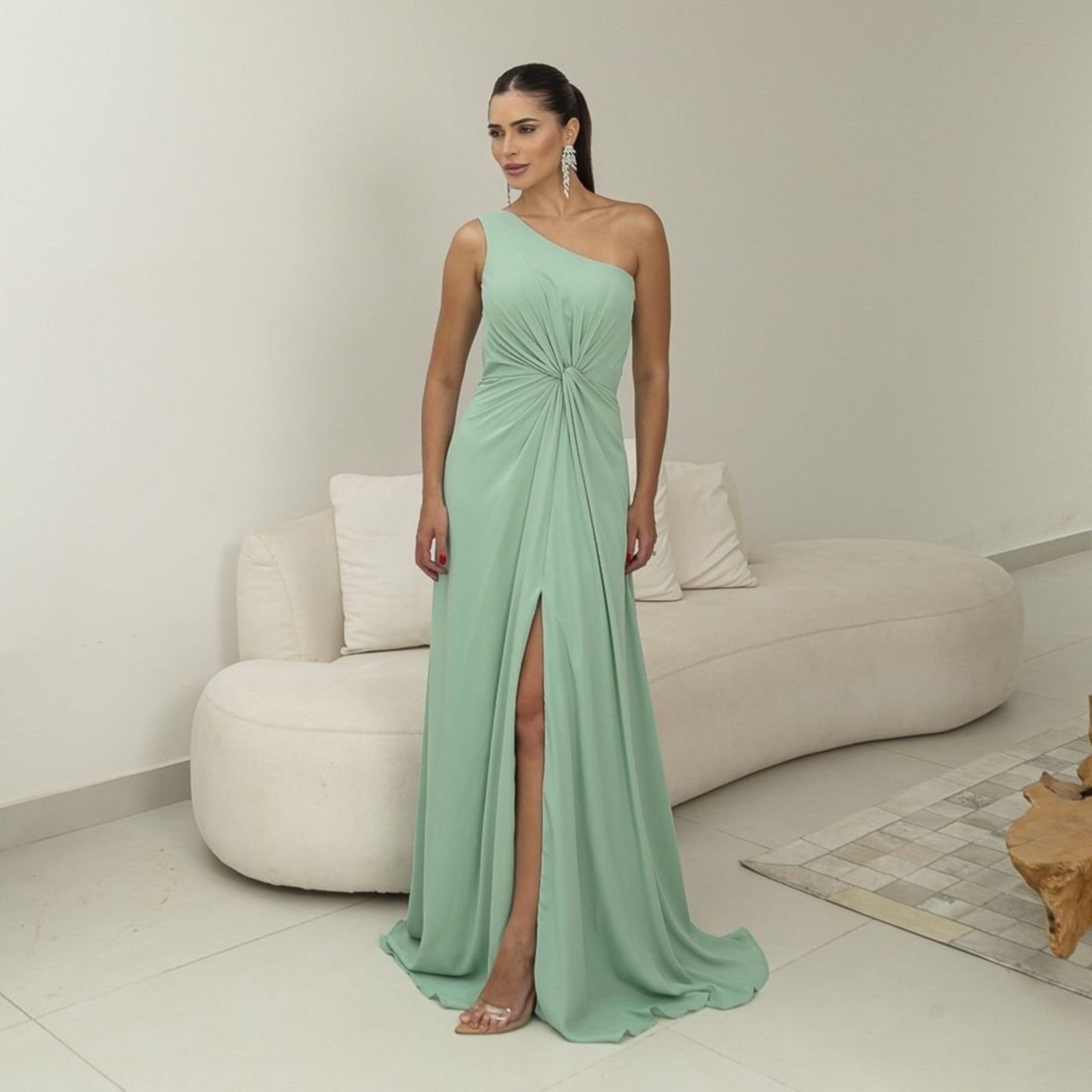 Vestido De Festa Auston Jennifer Verde