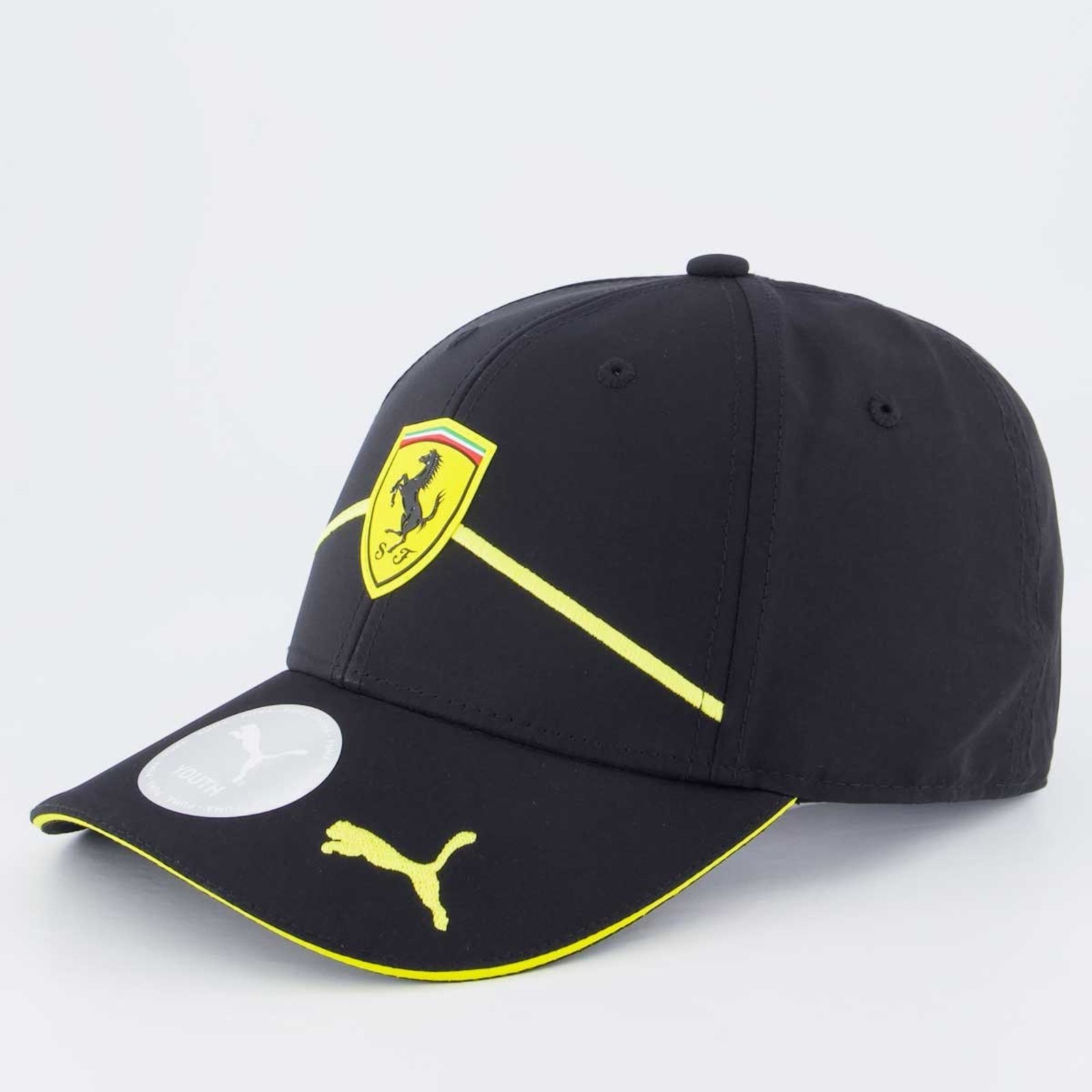Boné Puma Ferrari Race BB Cap Juvenil Preto