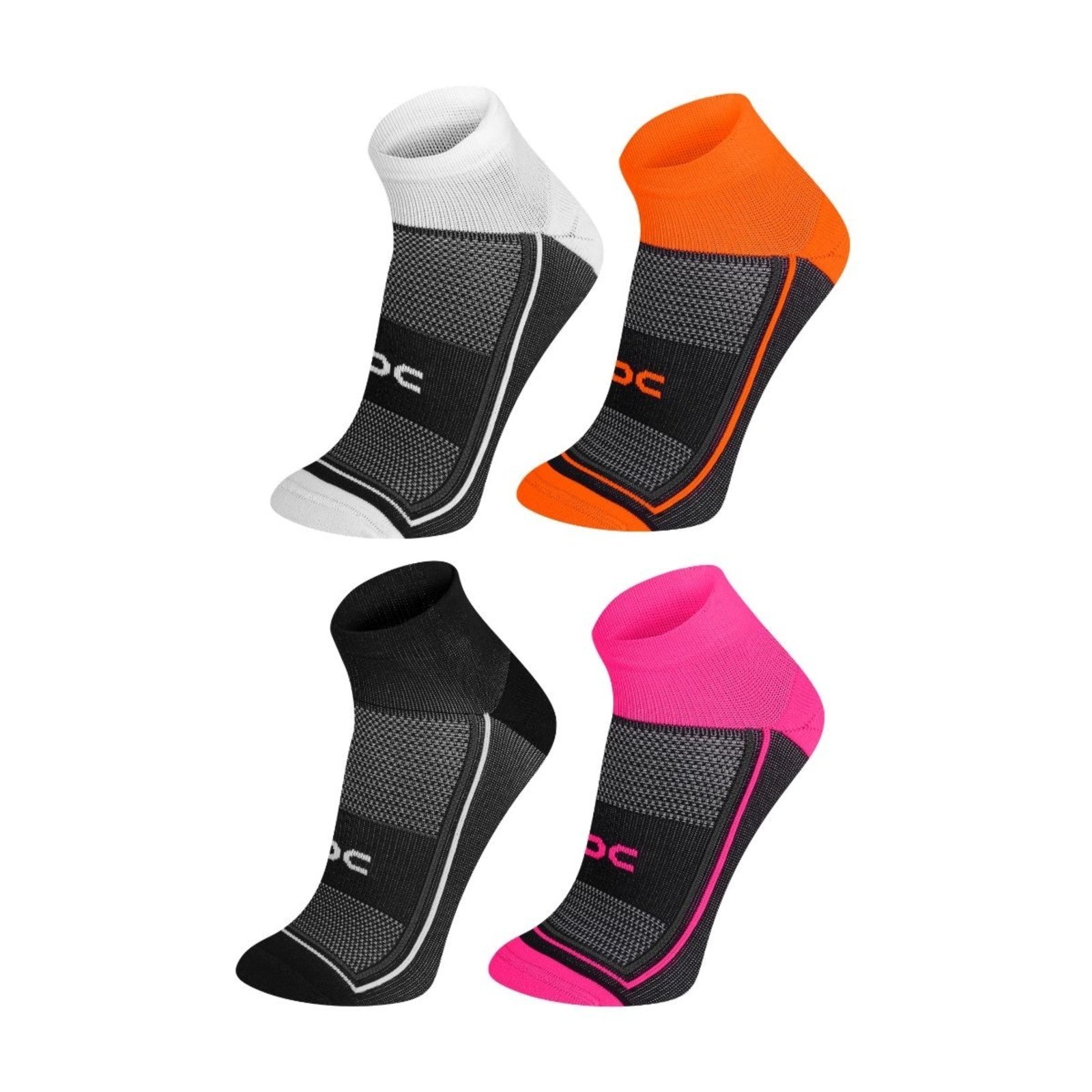 Infantil - Kit 4 Meia esportiva performance tecnologia anatômica mais confortável , ideal para praticar esportes com conforto e alta performance