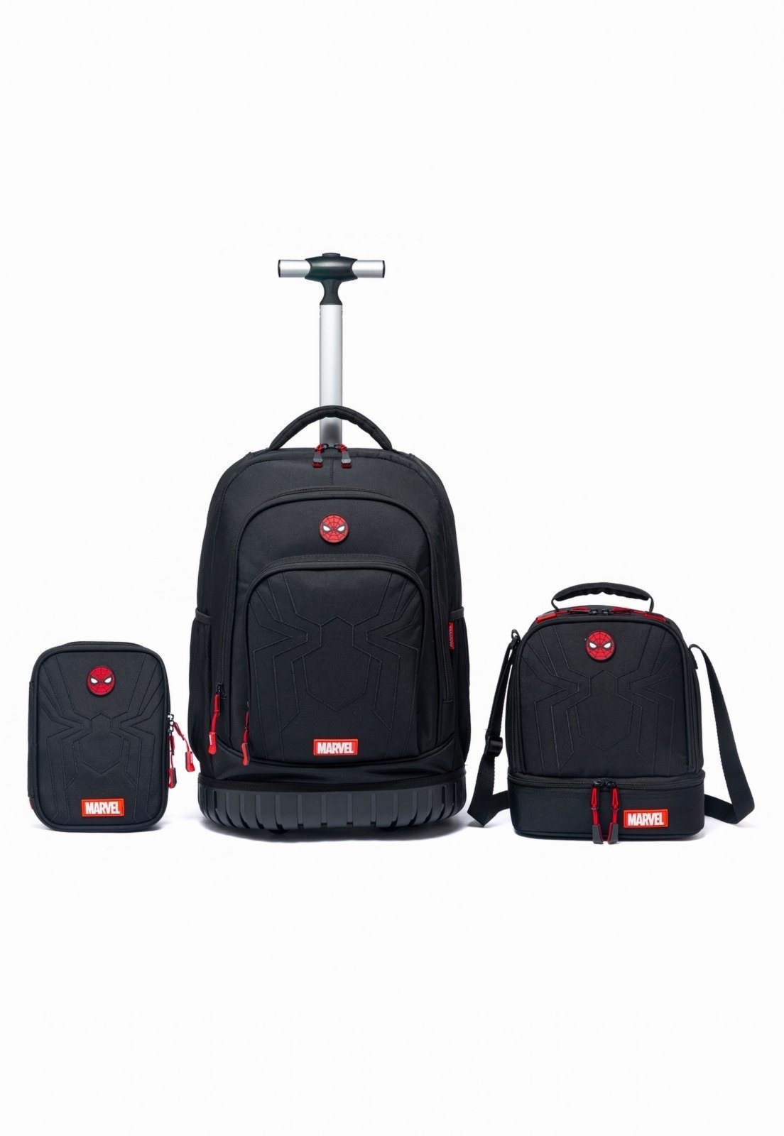 Infantil - Kit Mochila Lancheira Estojo Spider Man Disney